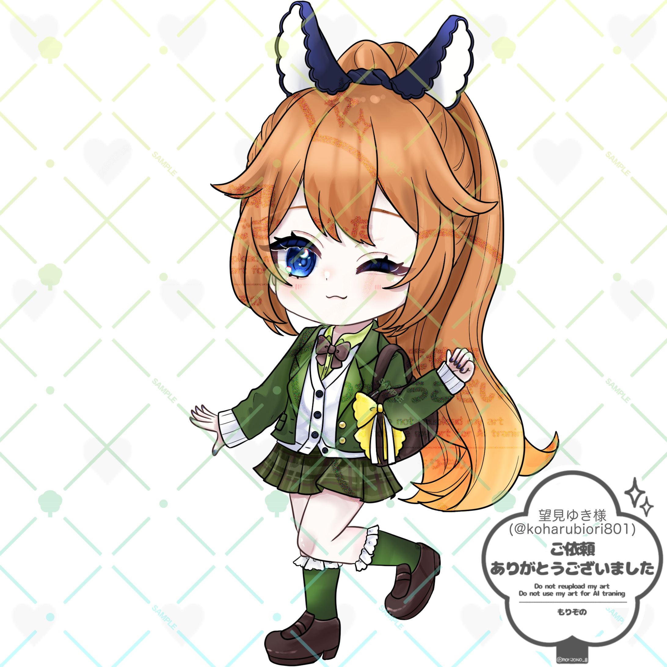 【橘音様ご依頼】望見ゆき様制服ファンアート-1