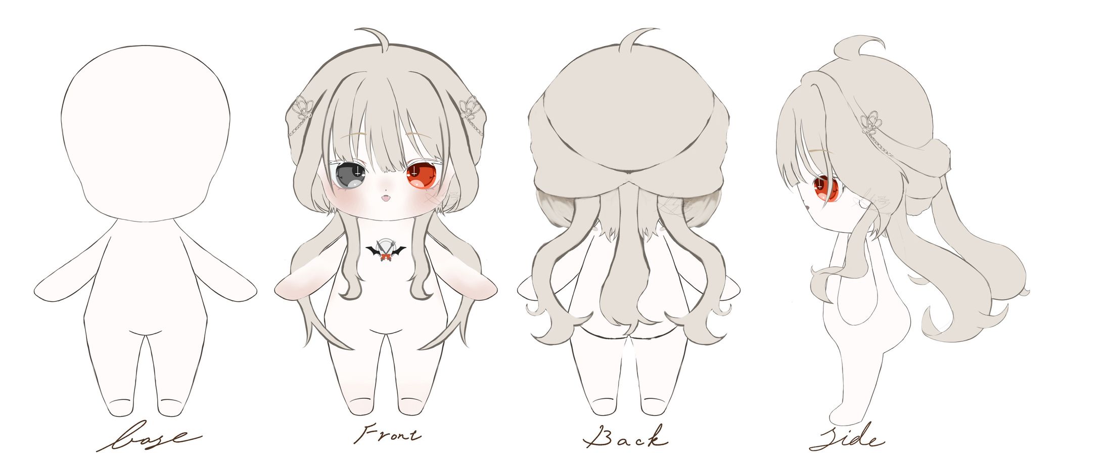 趣味 推しぬい3面図-1