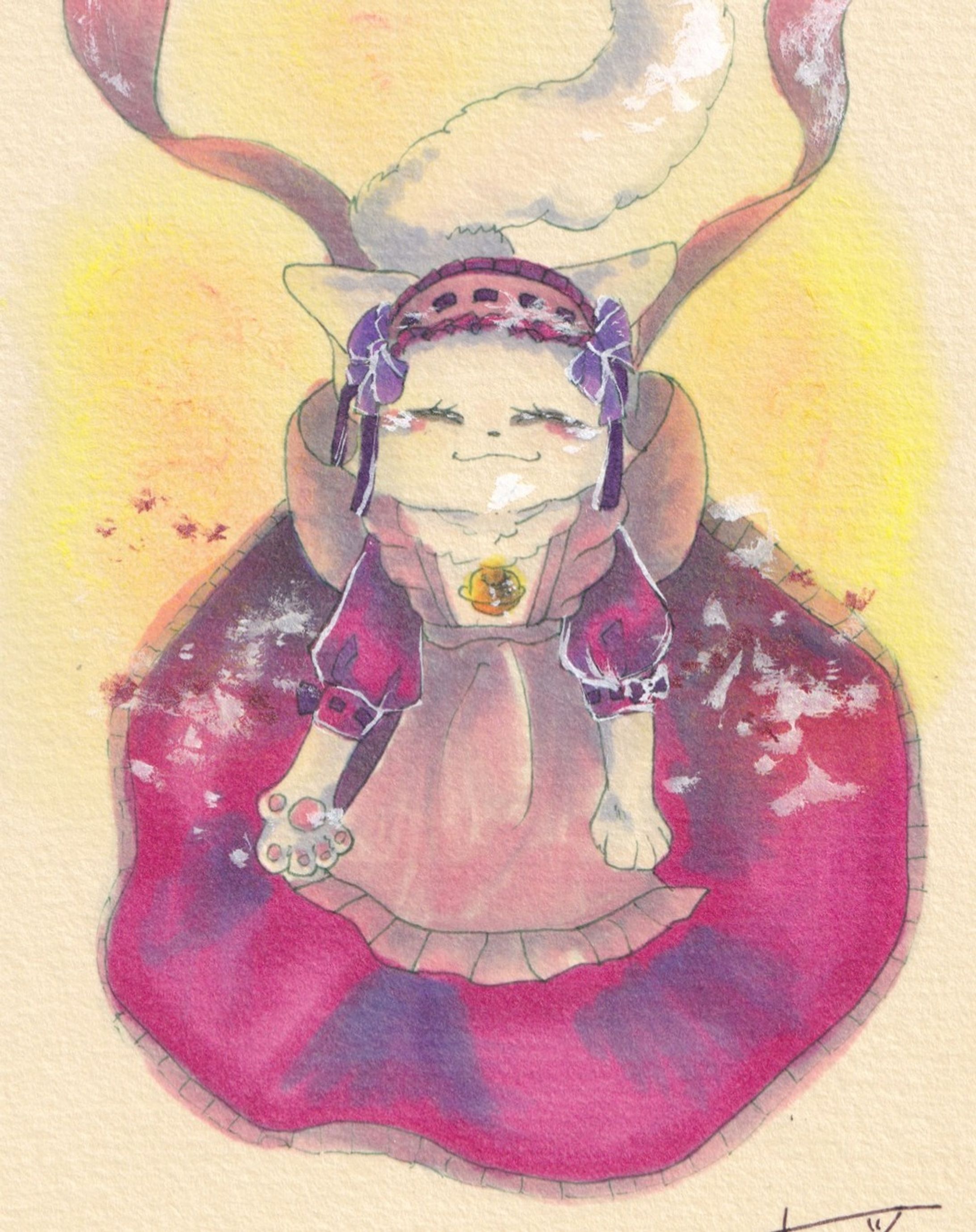 #ドローイングイラスト
#アナログイラスト
#コピック 
#パステル
#ファインテックパールセントカラー 

猫のシーロにメイド服
通販中: https://risiy.booth.pm/-1