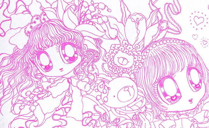 一発描き　ドローイング