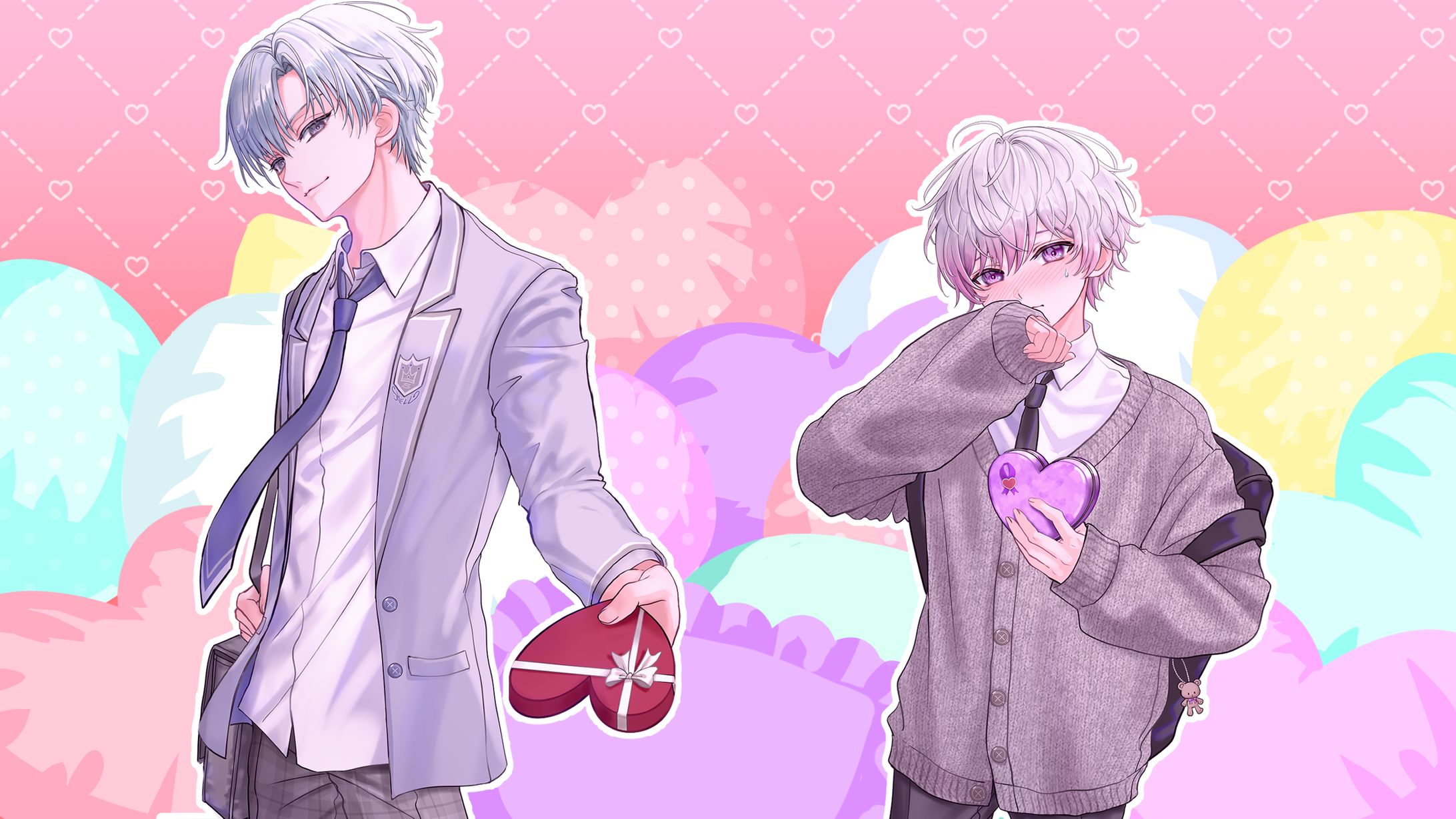 【仕事絵】ほわぴち様「Chocolate box」歌ってみた用イラスト-1