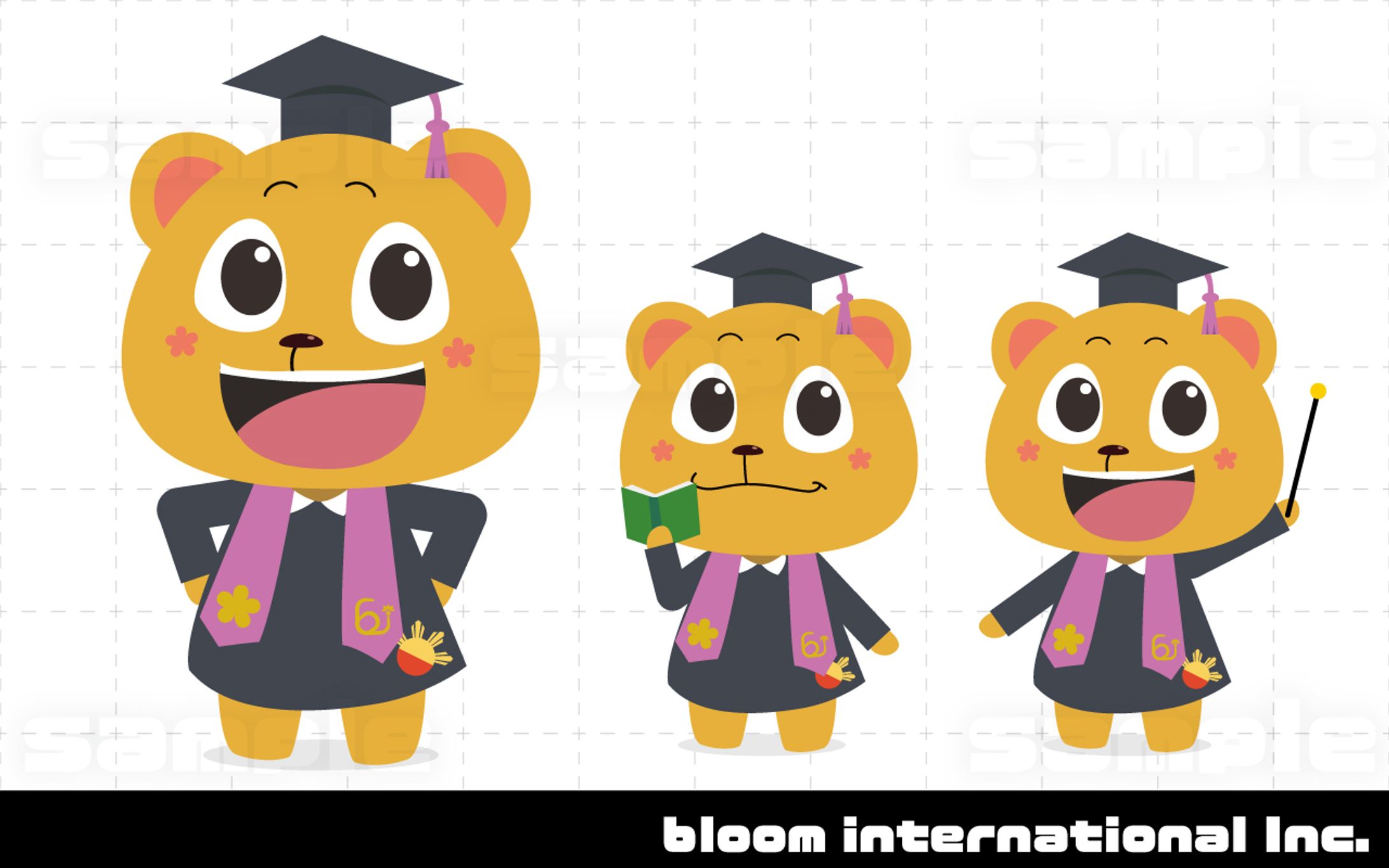 オンライン英会話スクール「bloom」様 イメージキャラクター-1