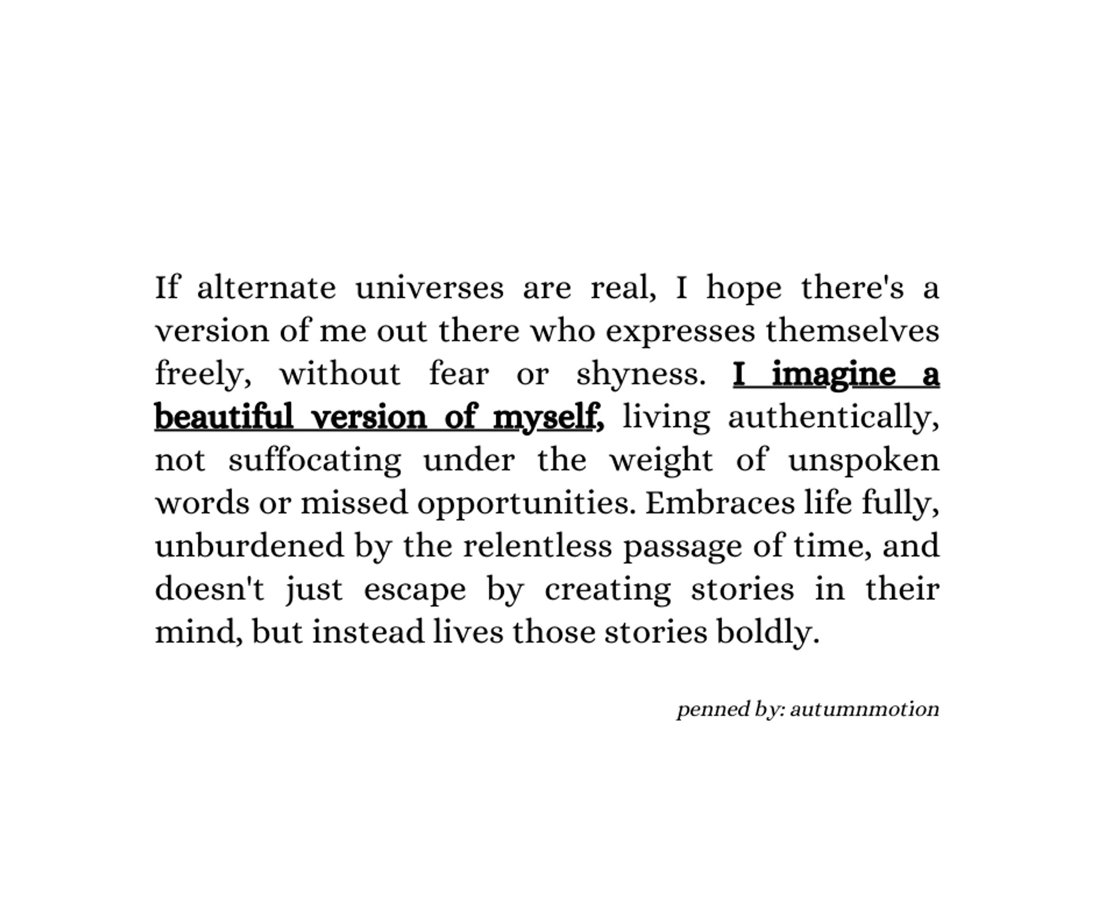 1. beautiful version of me in another universe-1