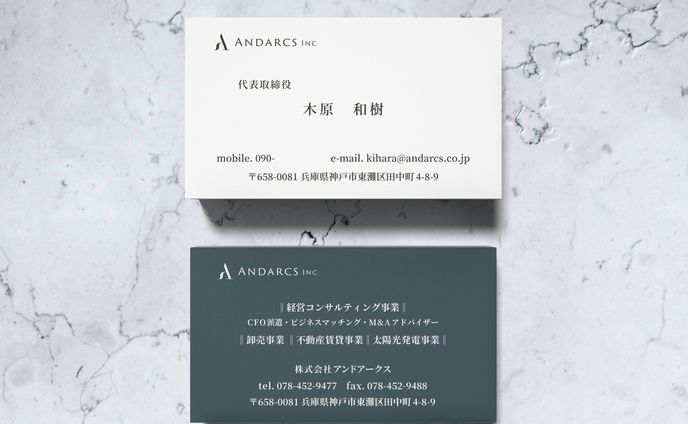 ANDARKSさま　名刺