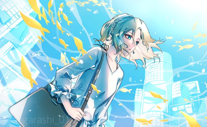 郁音 雫様_歌ってみた動画サムネイラスト