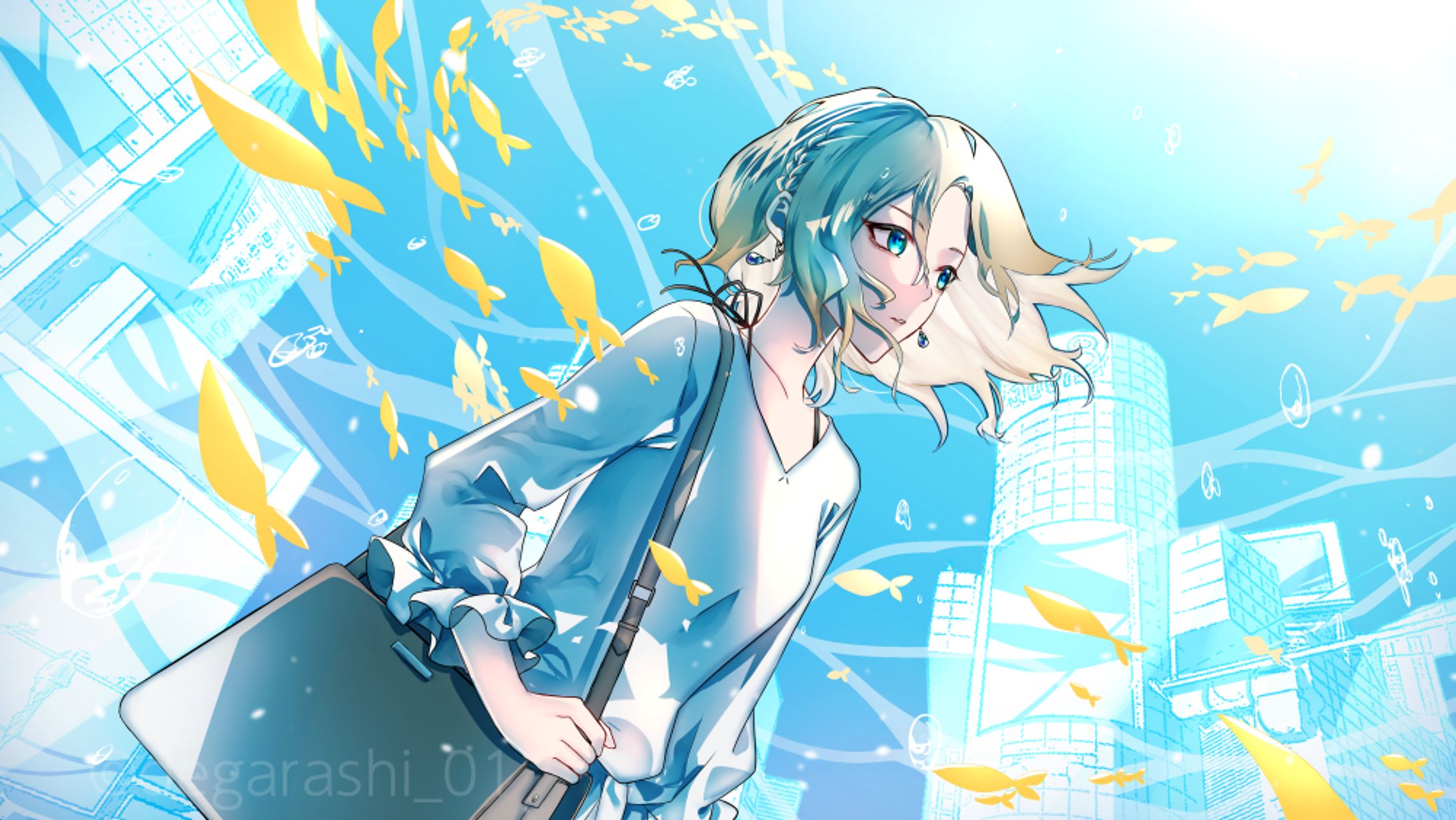 郁音 雫様_歌ってみた動画サムネイラスト-1