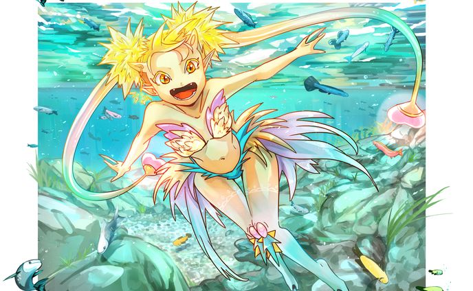 小川に住む妖精：パチパチ種