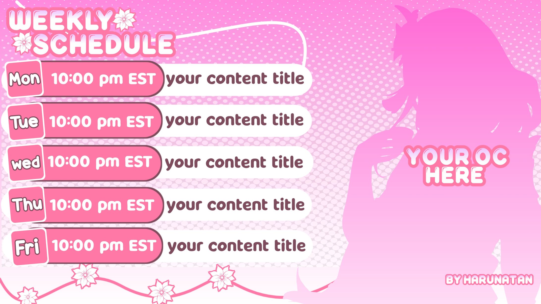 Schedule Stream Vtuber -1