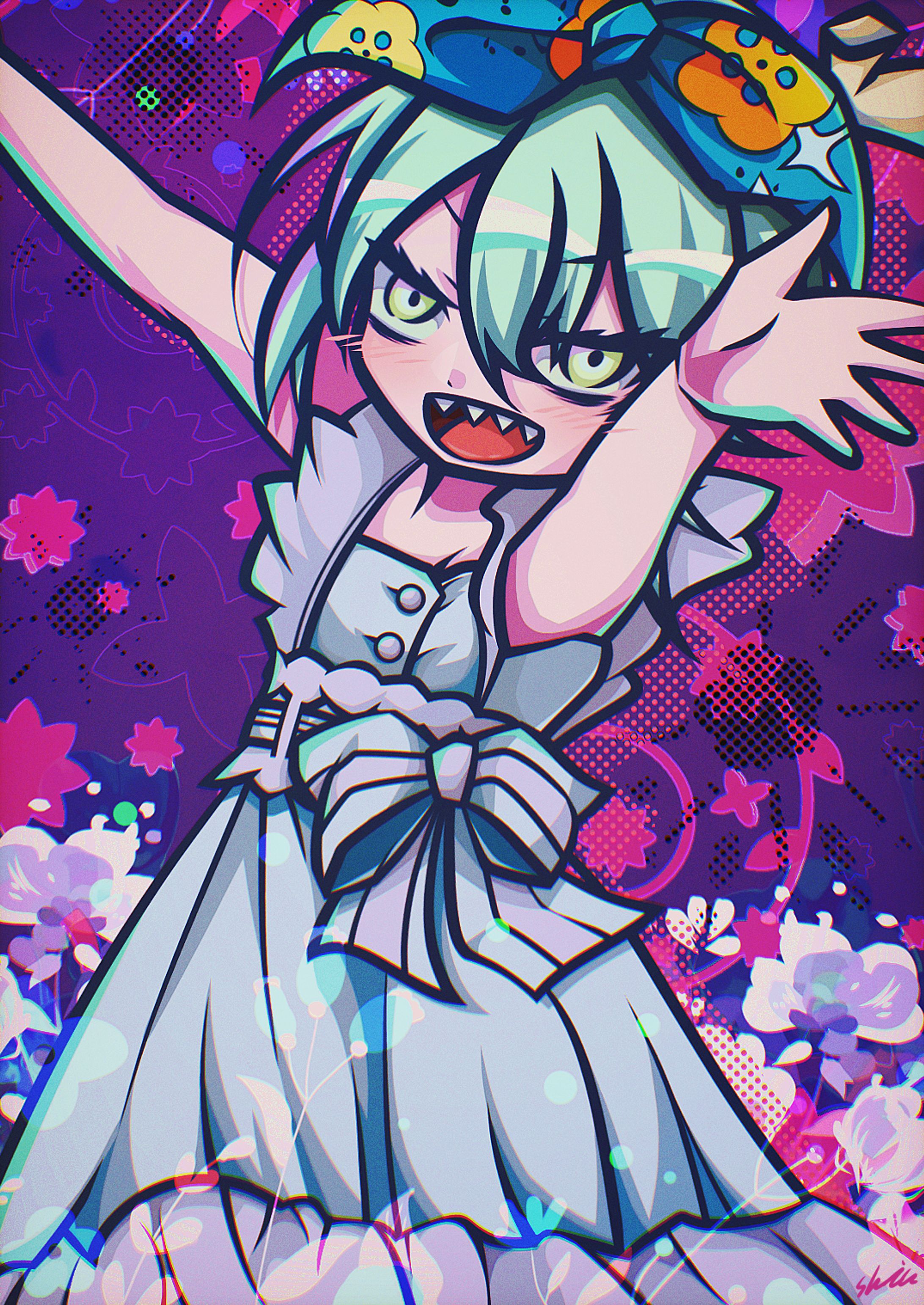 ロウヒちゃん💜💚-1