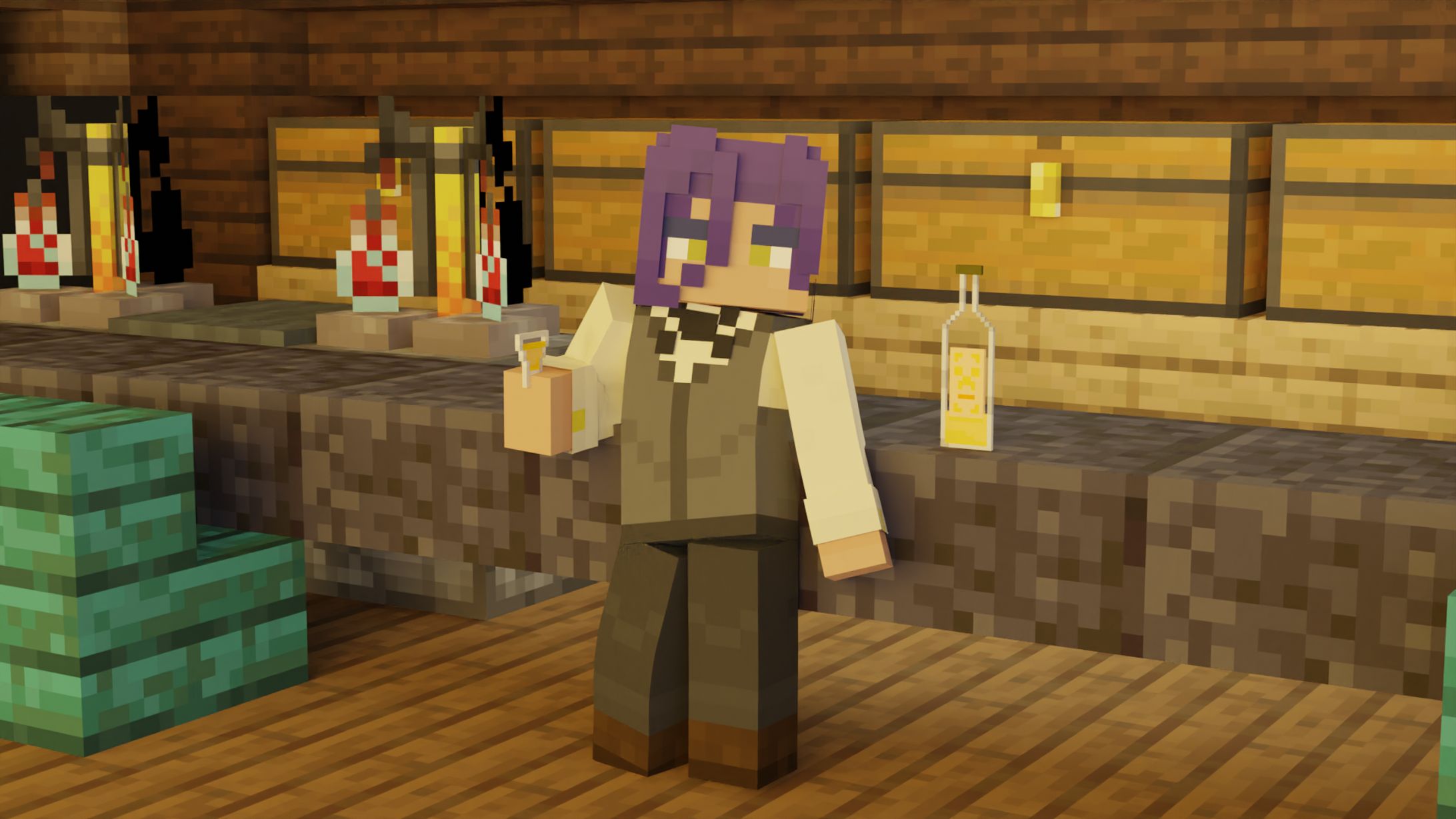 【Minecraftカスタムスキン】身なりの良い紳士-1