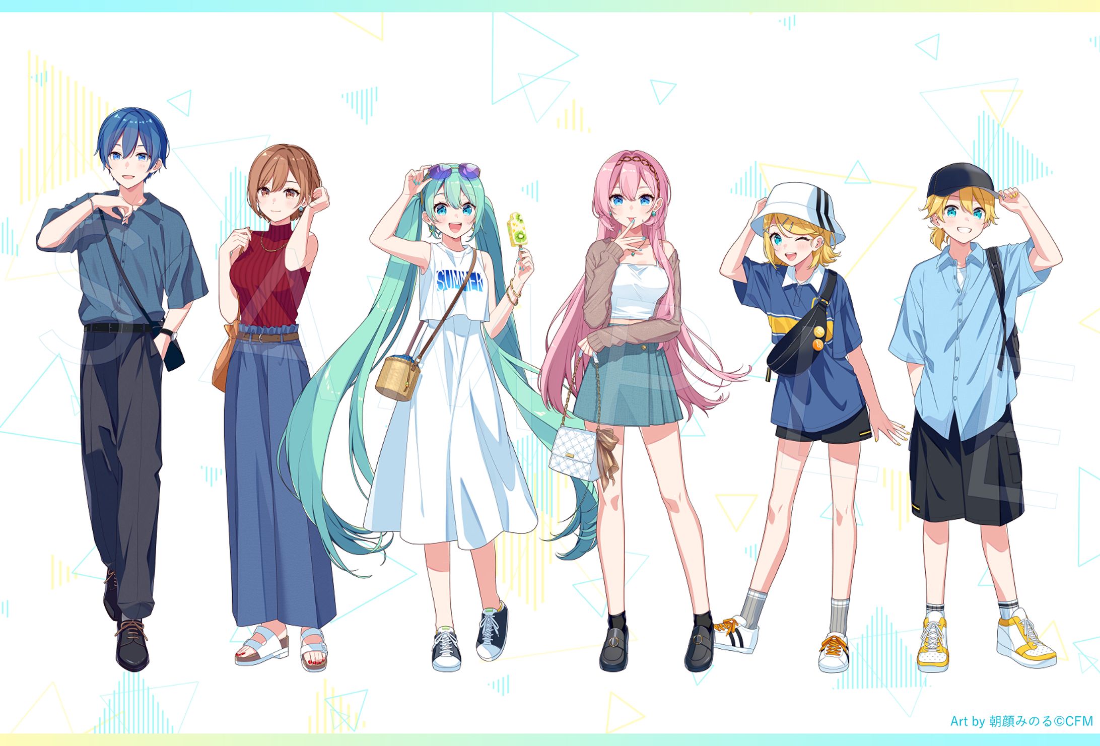 【初音ミク】ムービック新グッズ用イラスト-1