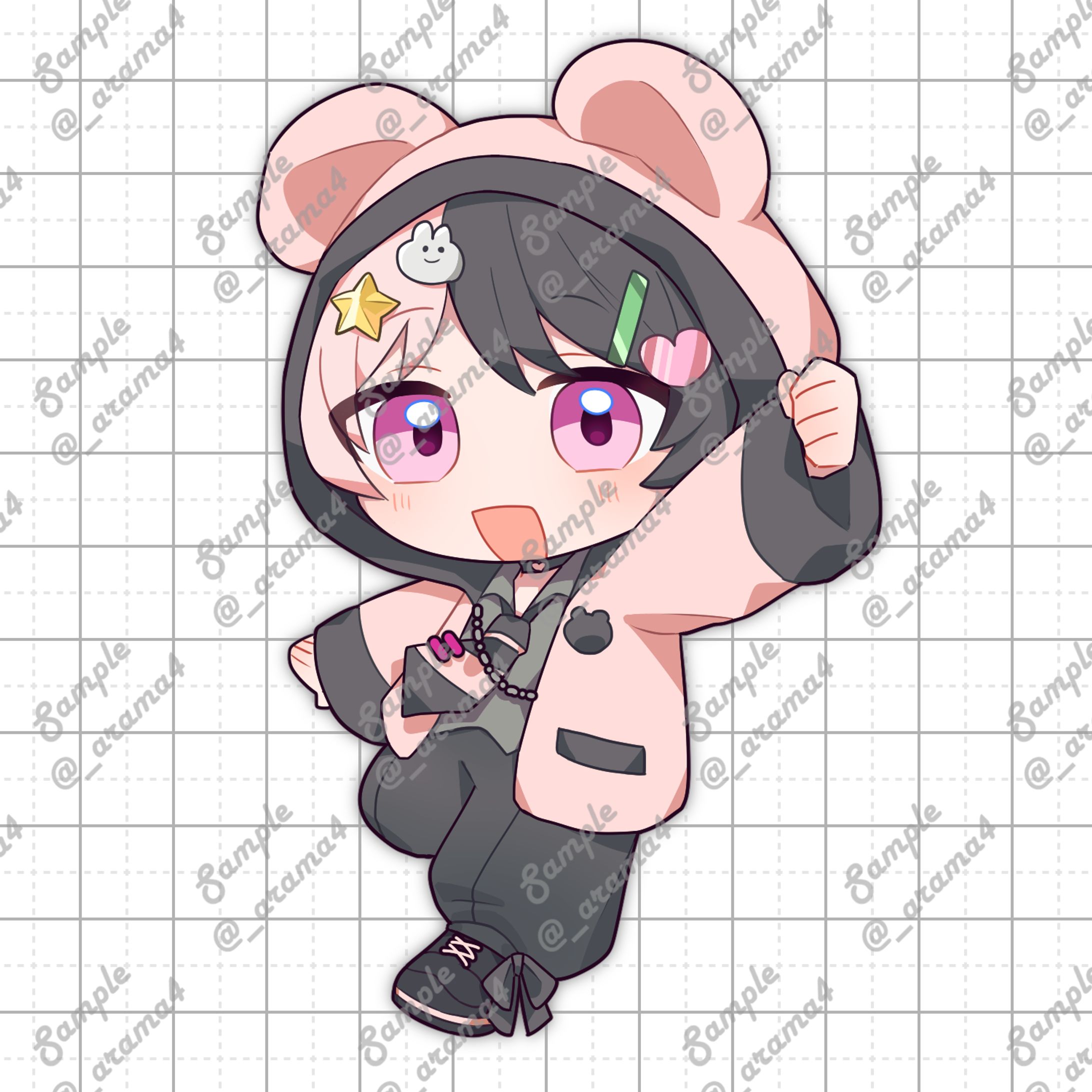 SDイラスト┊︎ポーズ差分-1