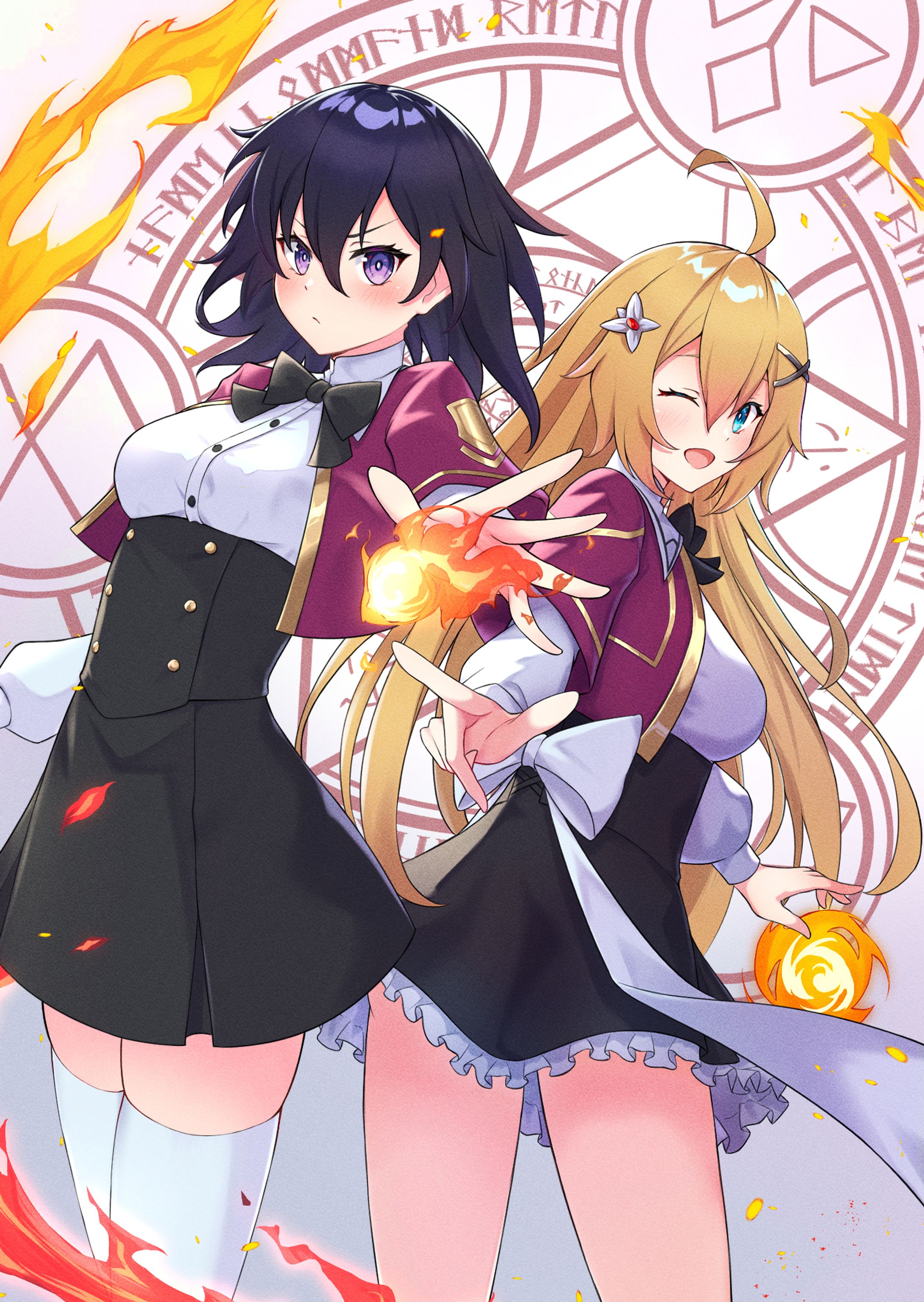 仕事絵【ライトノベル「ディアブル・バイブル」表紙】-1
