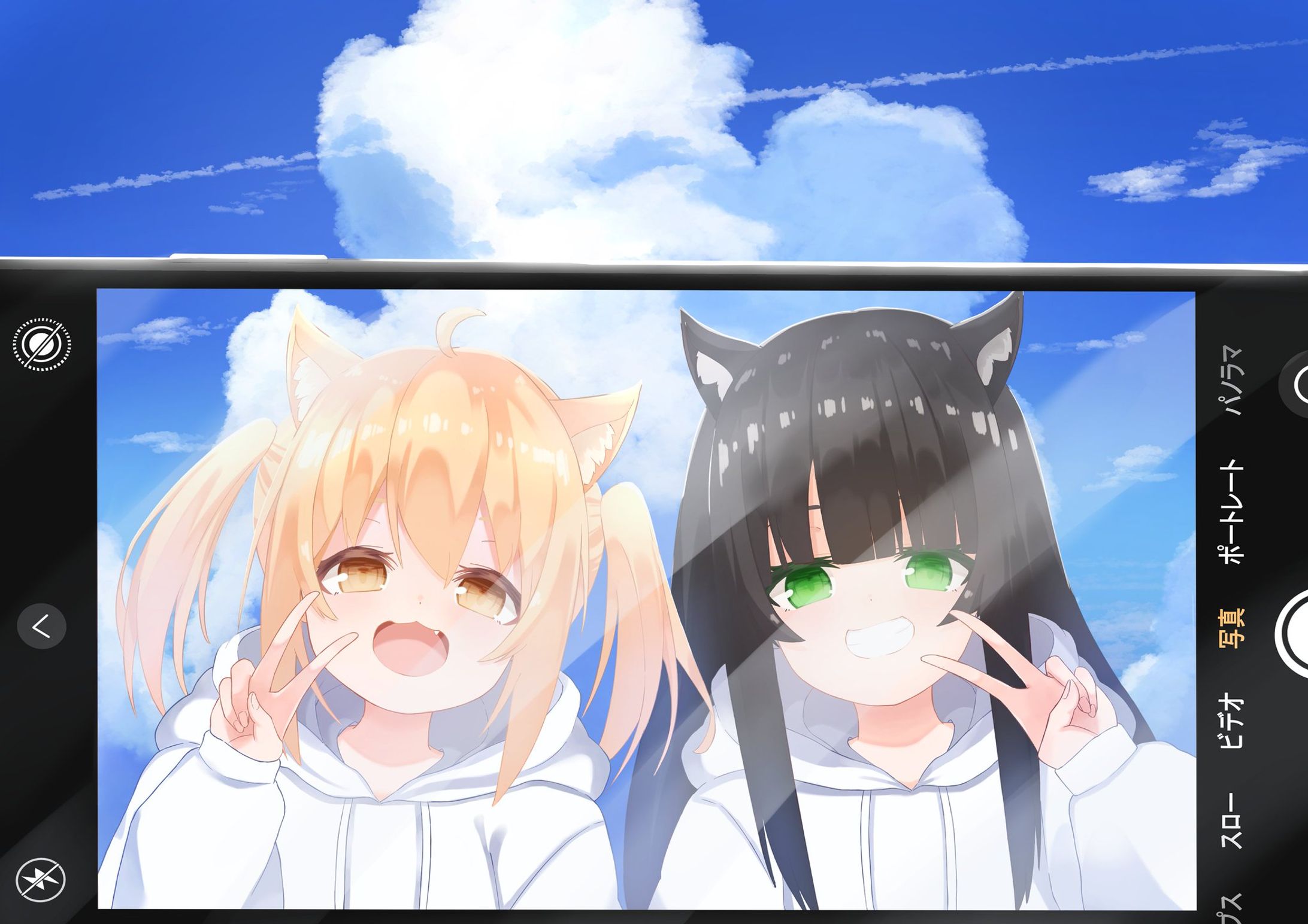 兎田ぺこらとオリジナルイラスト-1