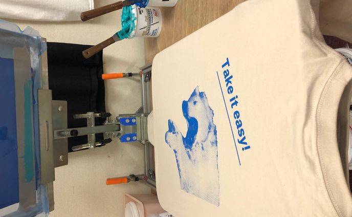 １色シルクスクリーン