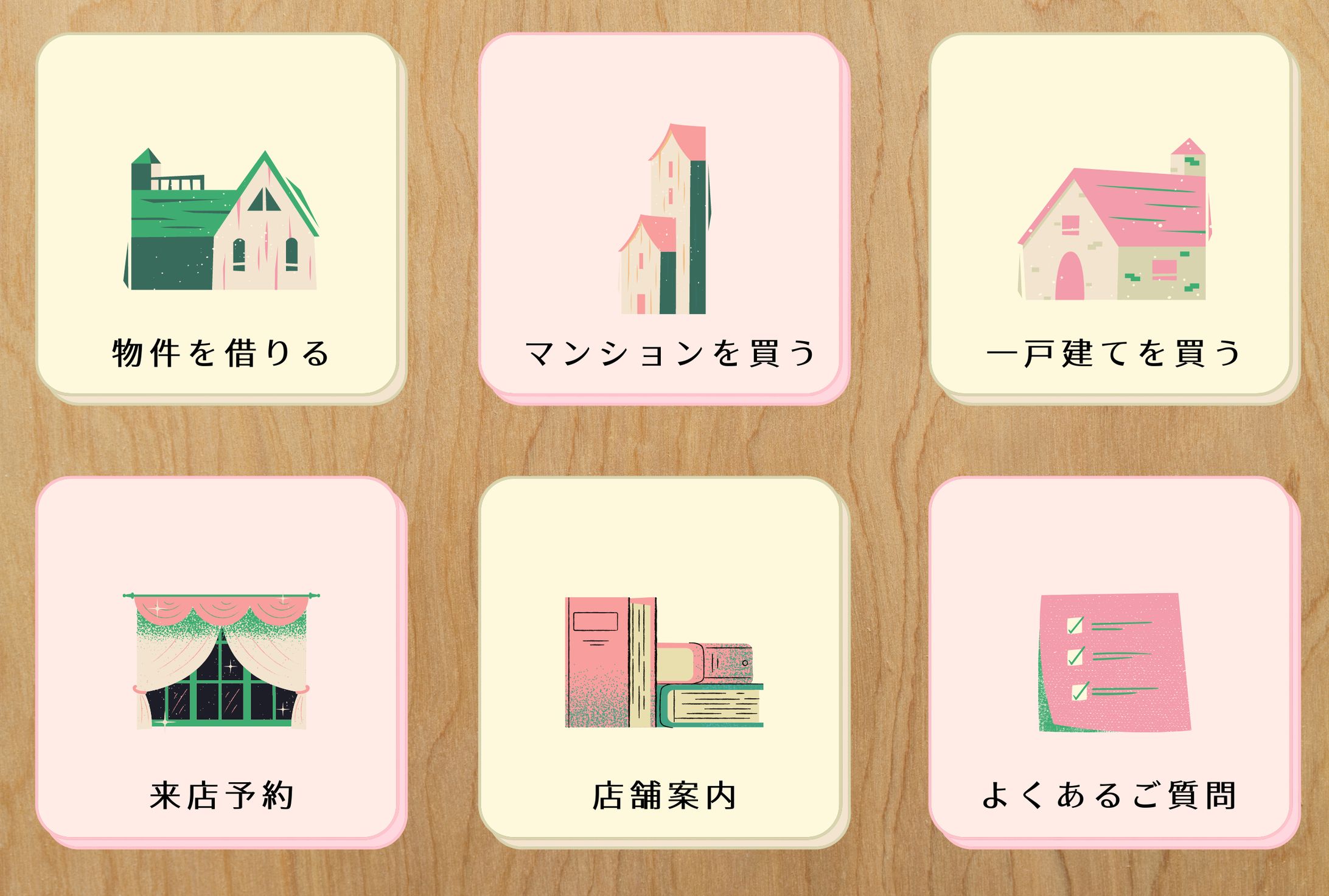 不動産会社（架空メニュー）-1