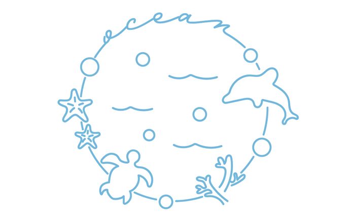 世界海洋デー（毎日ロゴ）