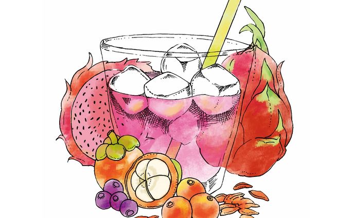 アリミノ様　ビューティスムージーイラスト