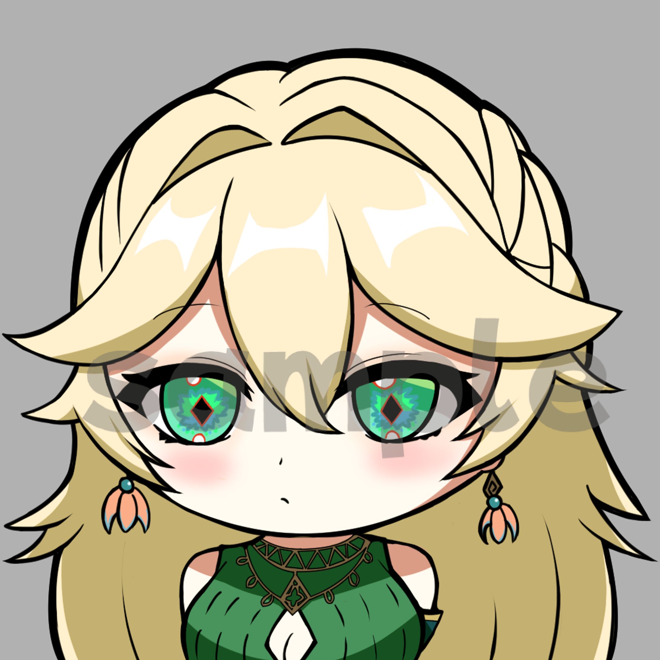 らん様　原神絵柄寄せSDイラスト-1