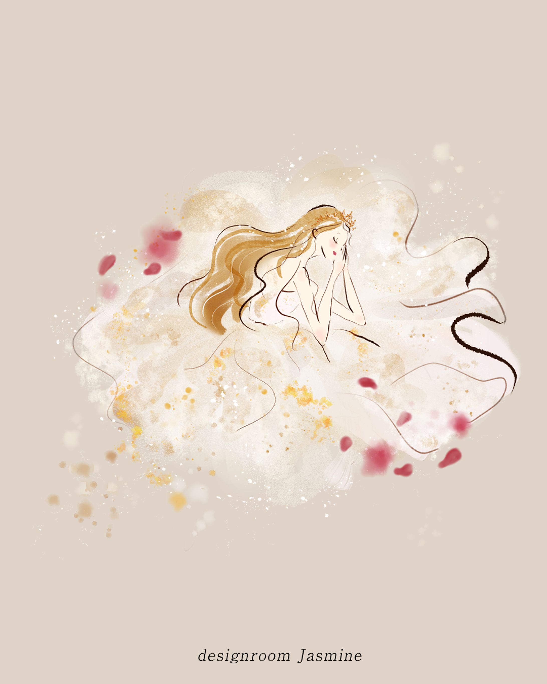 バレエ　プログラム　表紙用イラスト-1