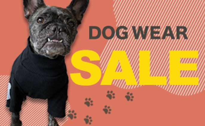 犬の洋服サイトのSALEバナー