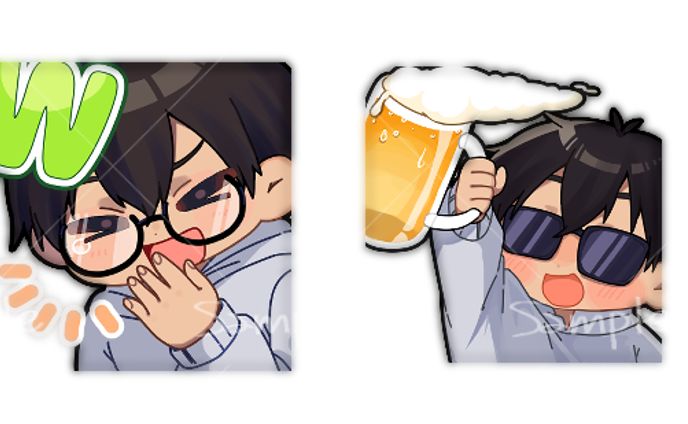 Twitchスタンプ・SNS用アイコン