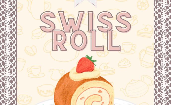 毎月6日はロールケーキの日🍴
#canva
#ロールケーキ