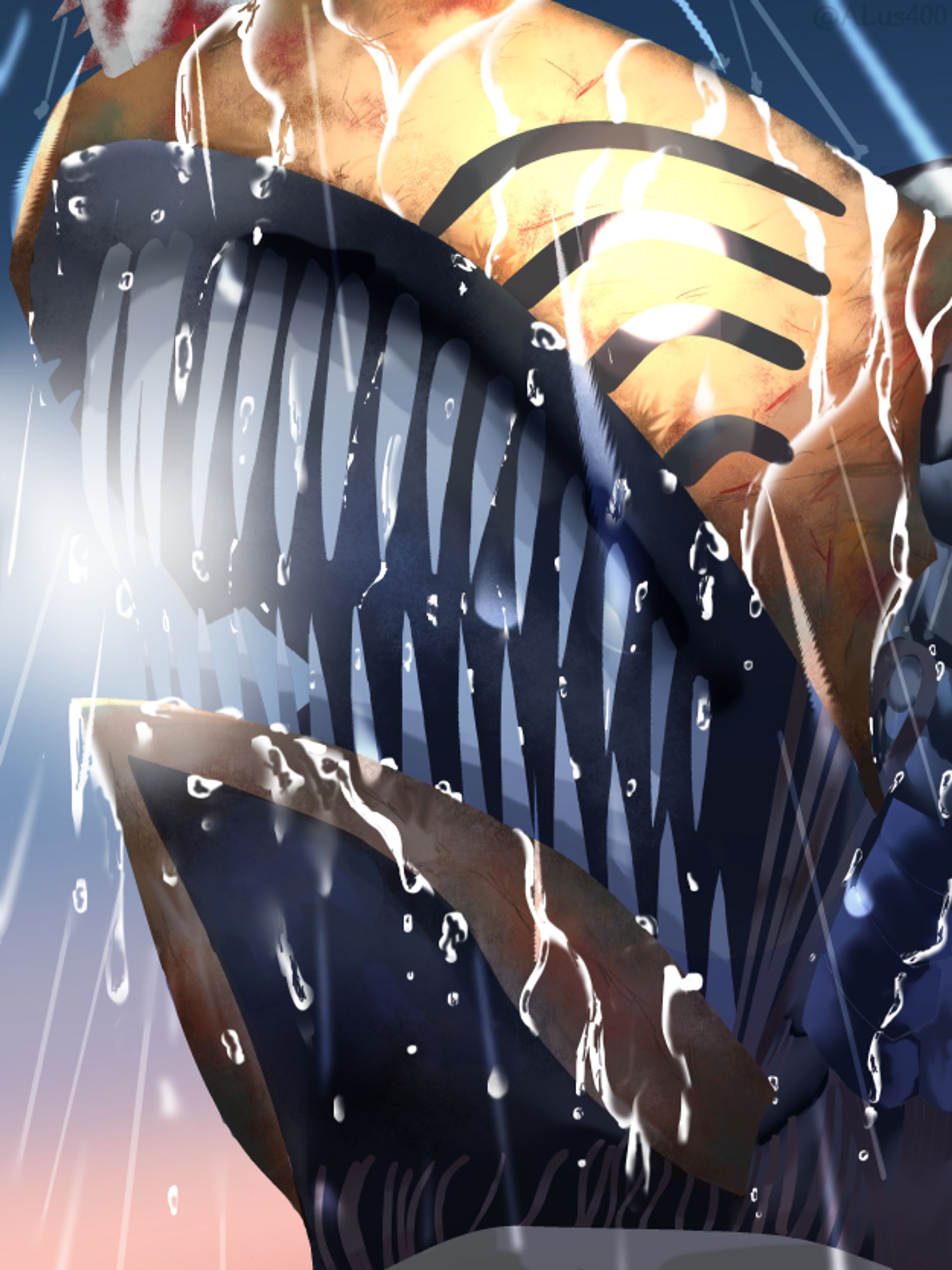 雨の中のチェンソーマン-1