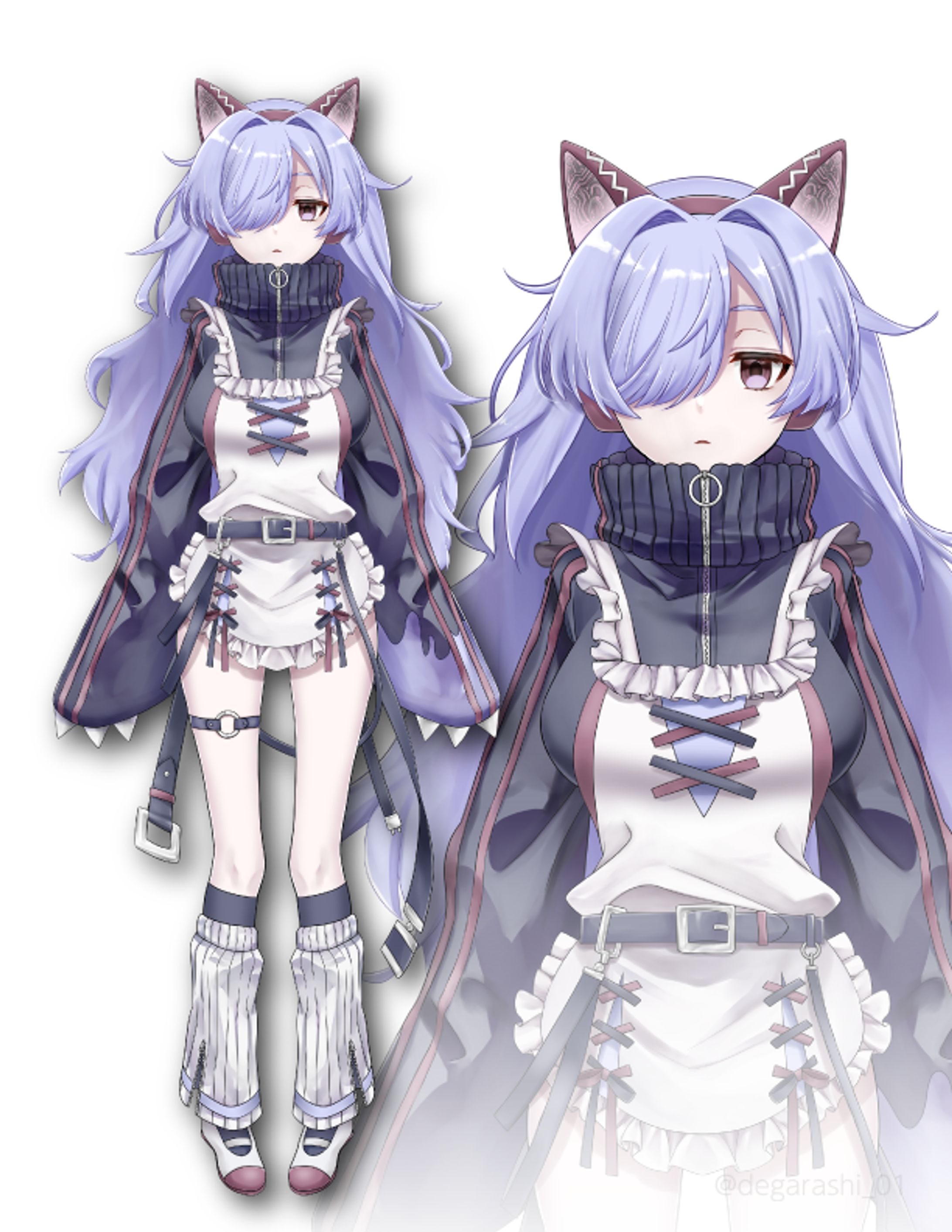 Live2D立ち絵（弔みれん様）-1