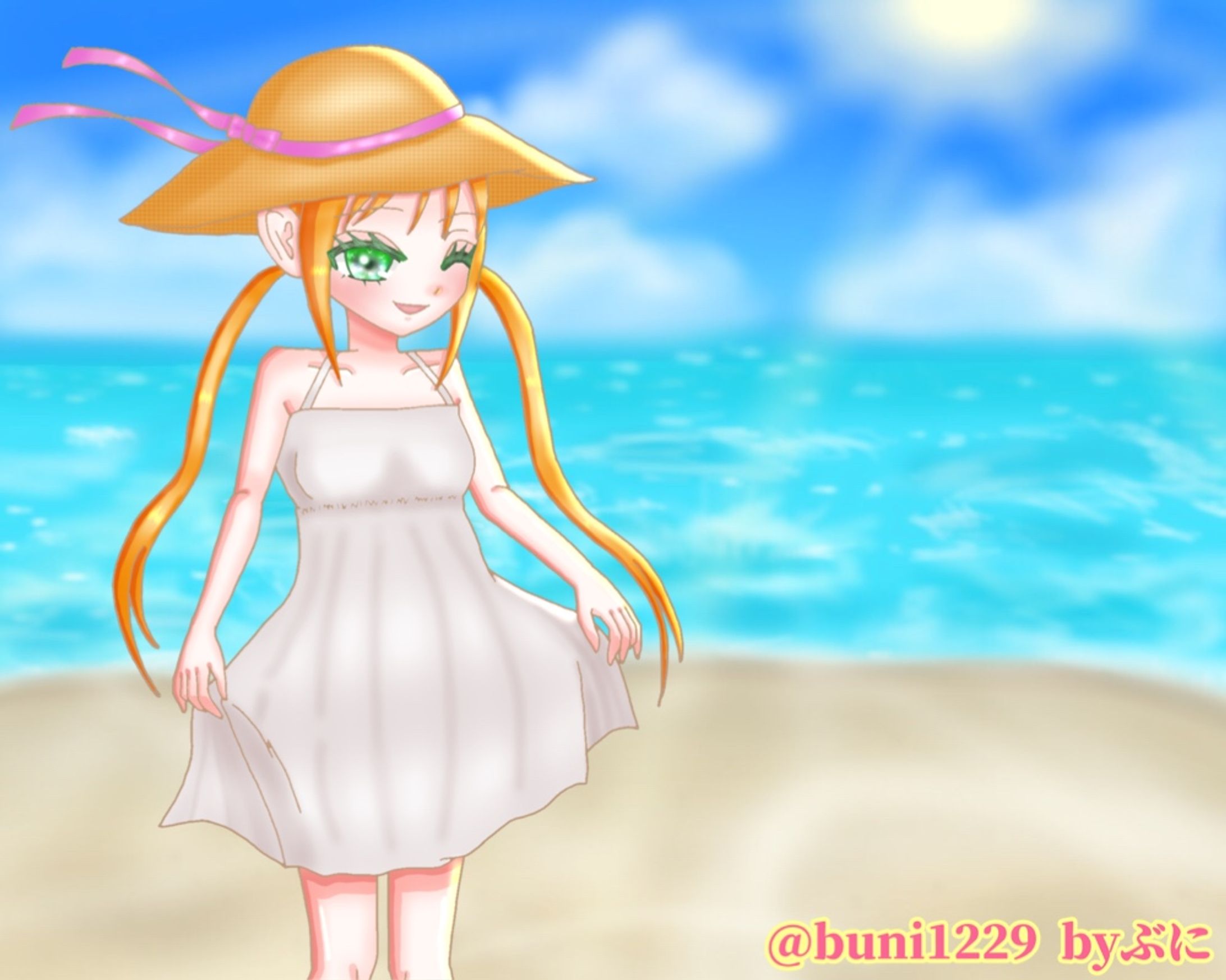 一次創作〚海と少女〛-1