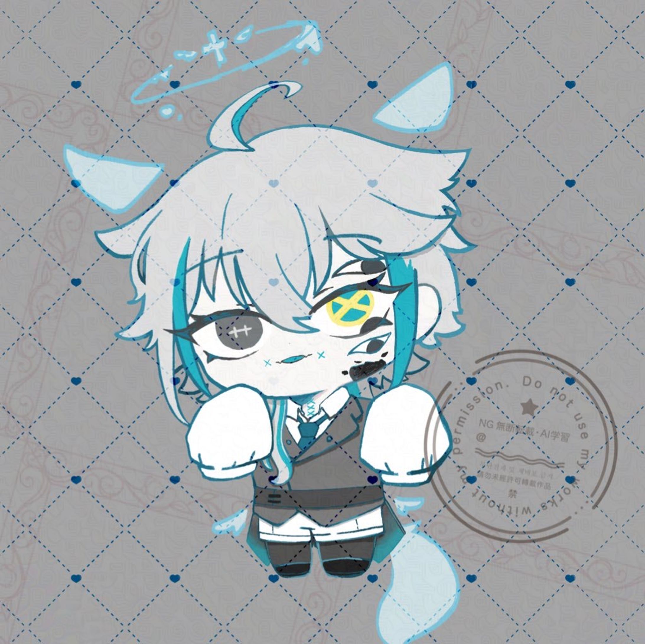 ミニキャラもちもち、サムネイルイラスト_霊怪仄さま-1