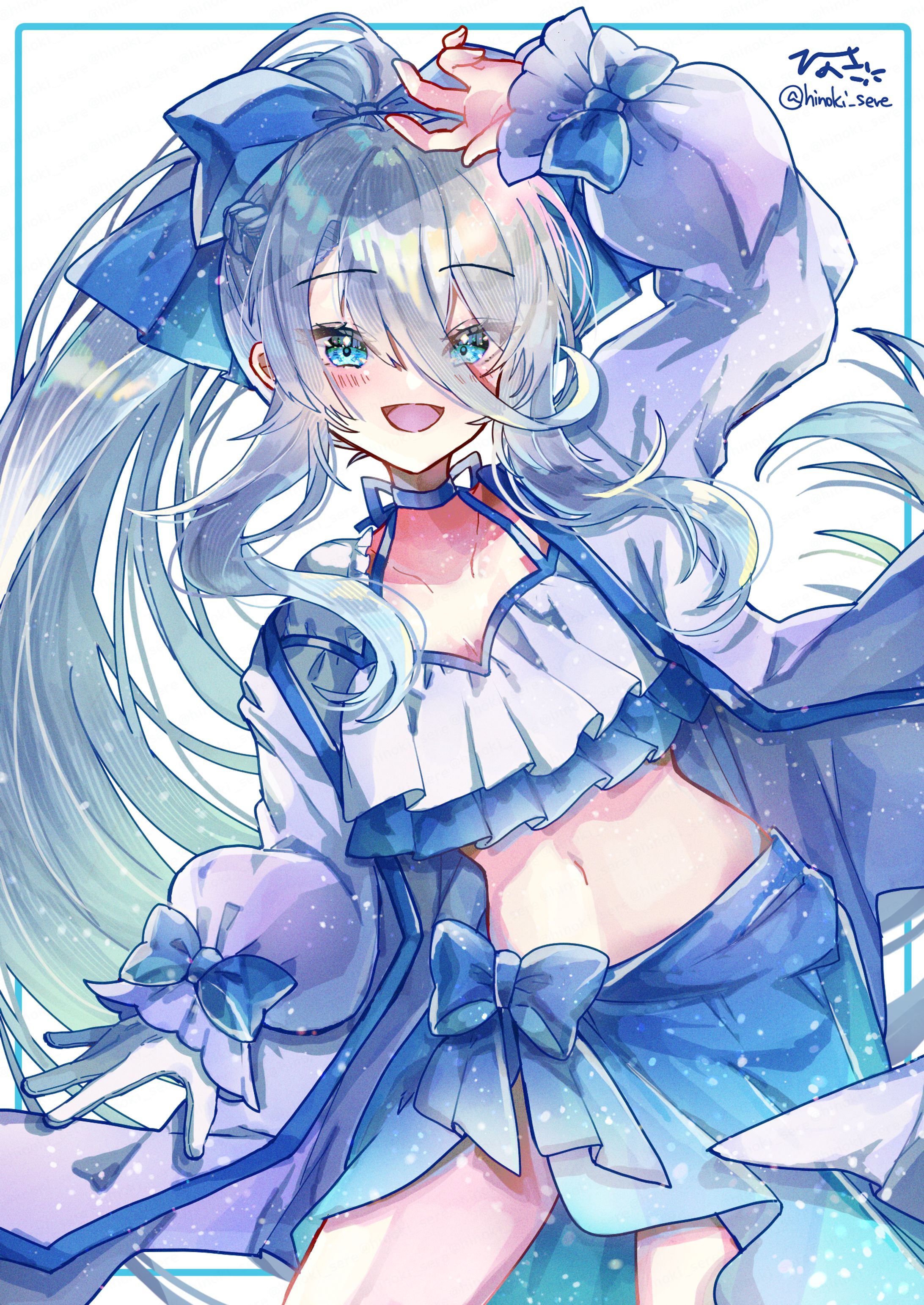 白青水着ｘポニテ-1