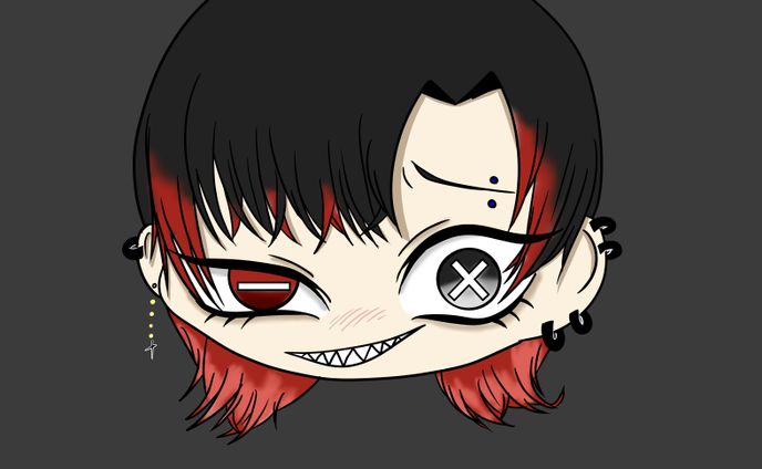 【創作】困った【デフォルメver.】