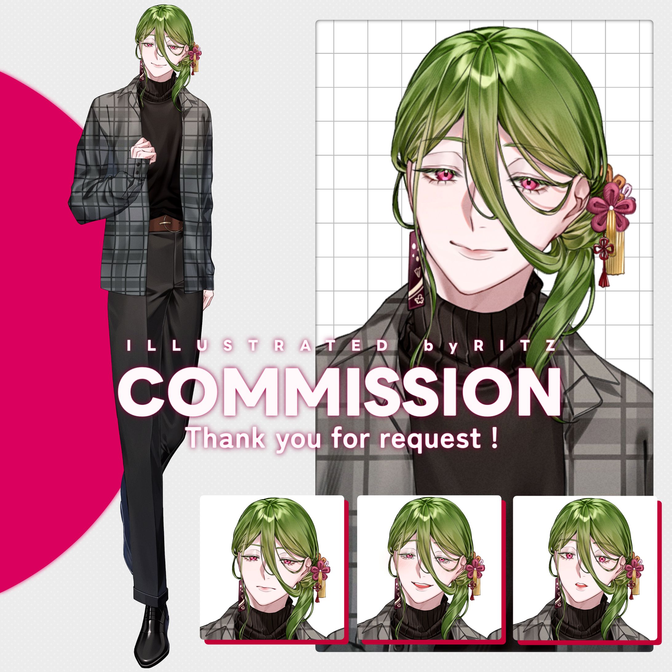 【ご依頼品】TRPG用 立ち絵制作 30-1