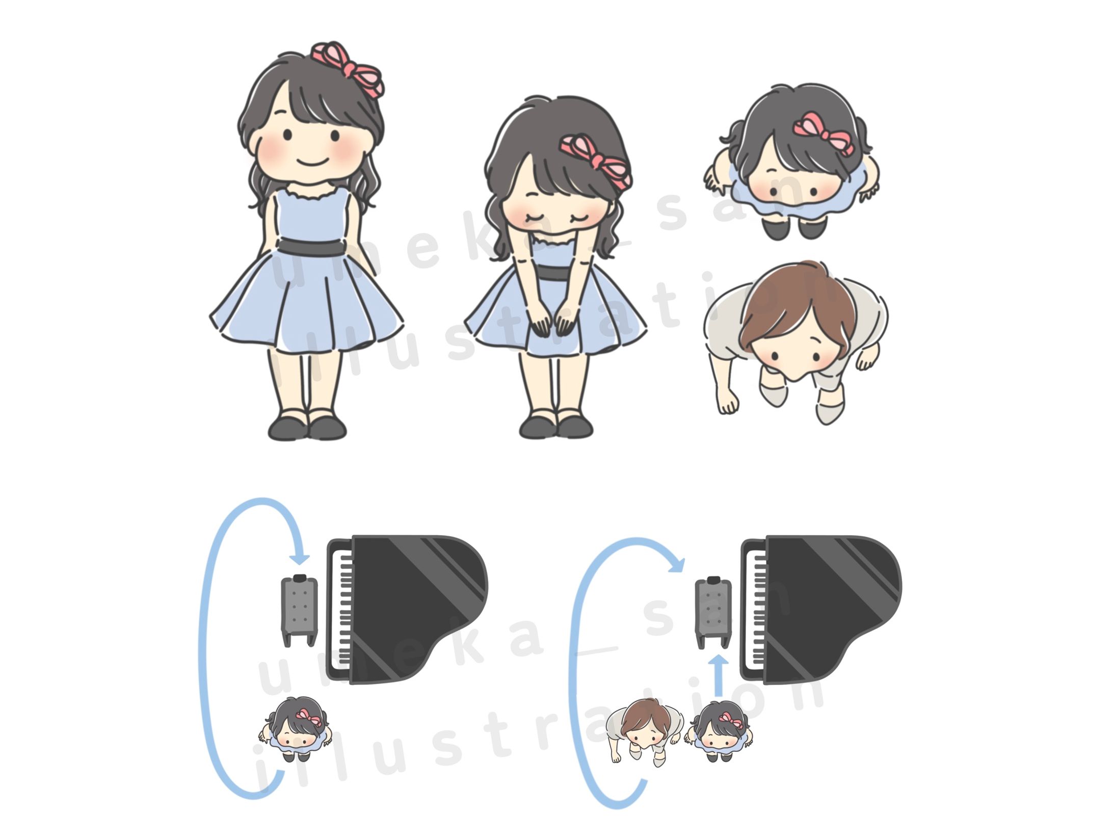 ピアノ教室チラシ用イラスト-1