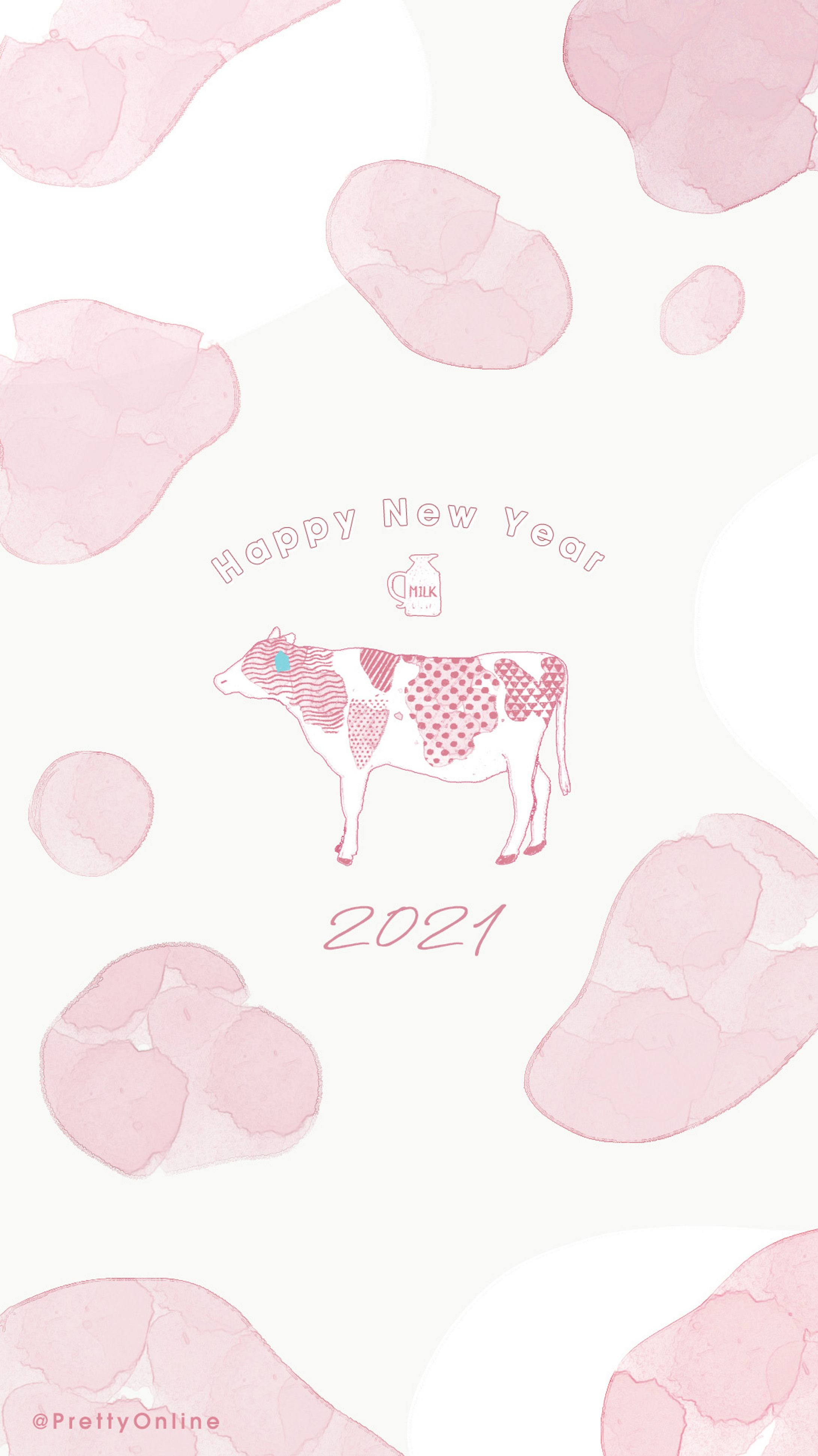 【Web年賀状】2021年丑年ストーリー用イラスト-1