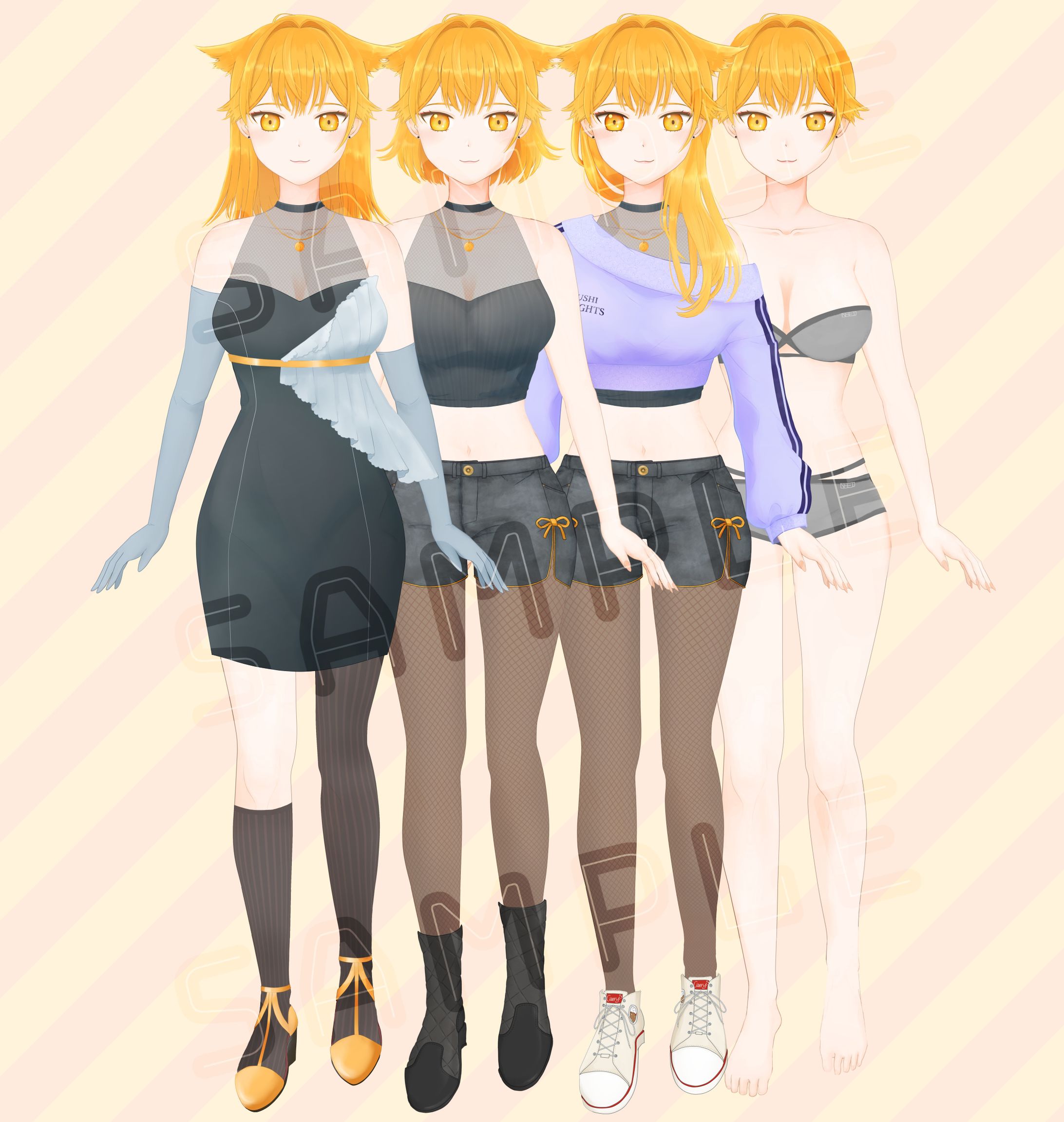 Live2D用キャラクターデザイン-1