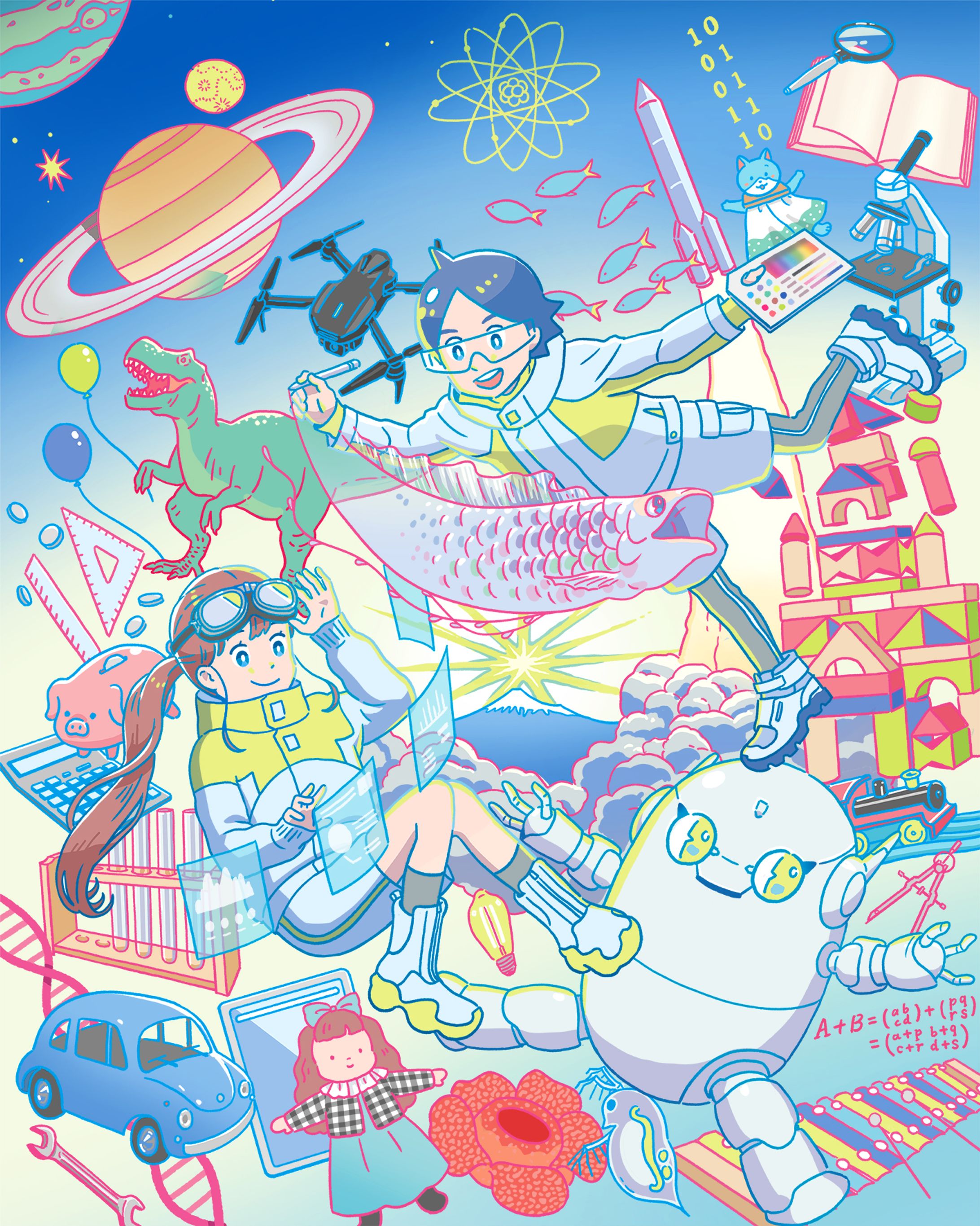 エキキタサイエンスものづくりDAYイラスト-1