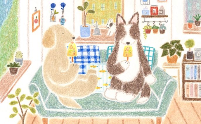 digital art、カフェ