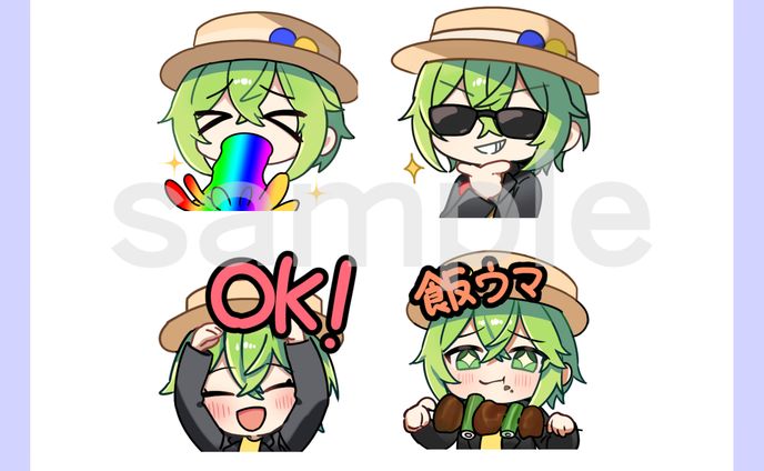 YouTube　メンバーシップ用　スタンプイラスト