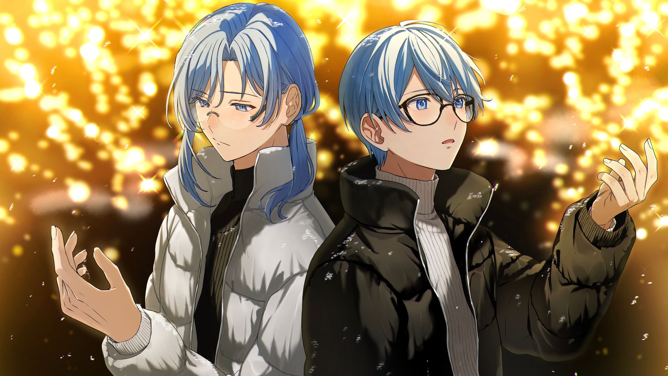 アオイカーメン様&左京様  クリスマスソングMVイラスト-1