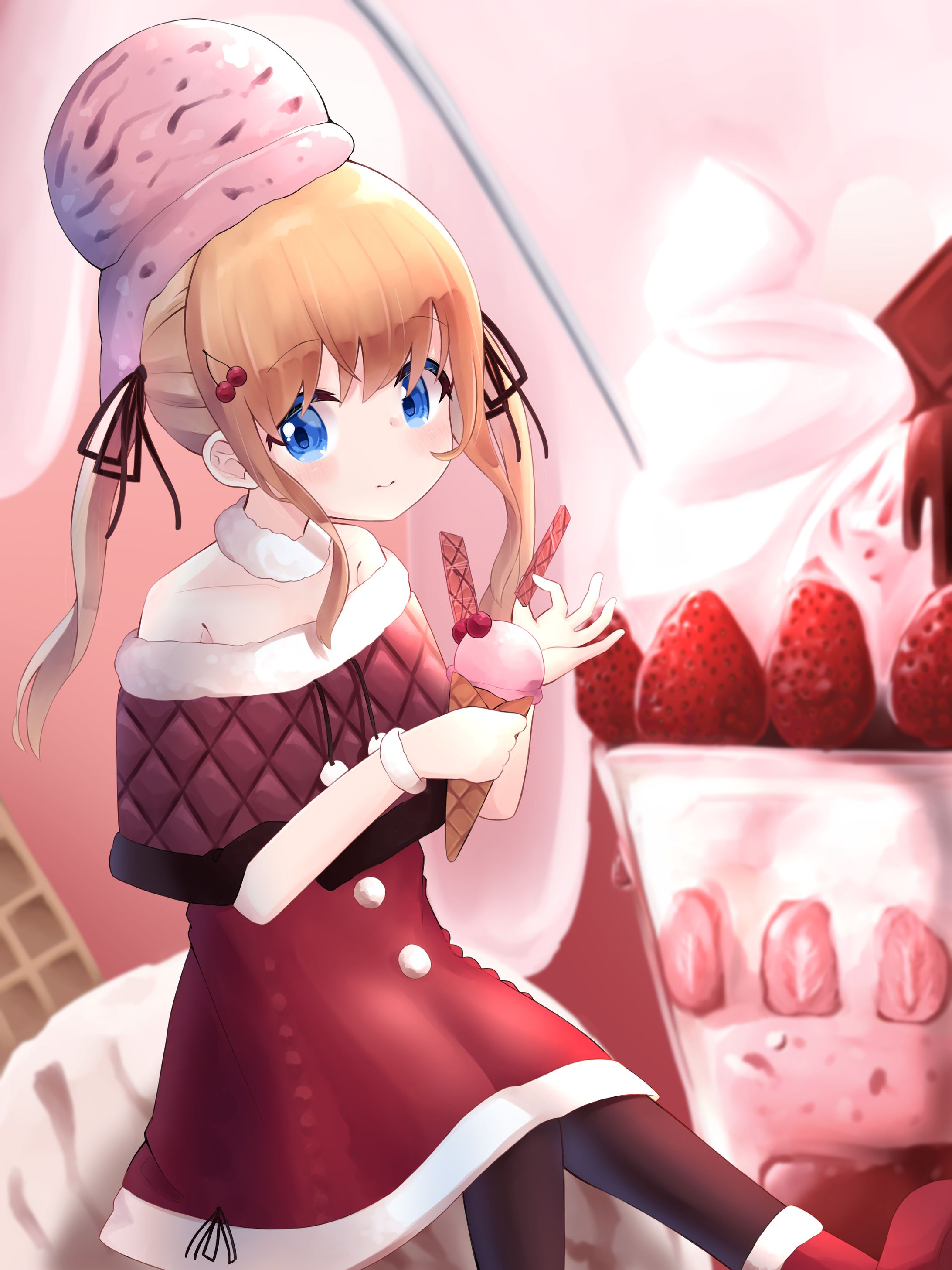 strawberry and icecream-1