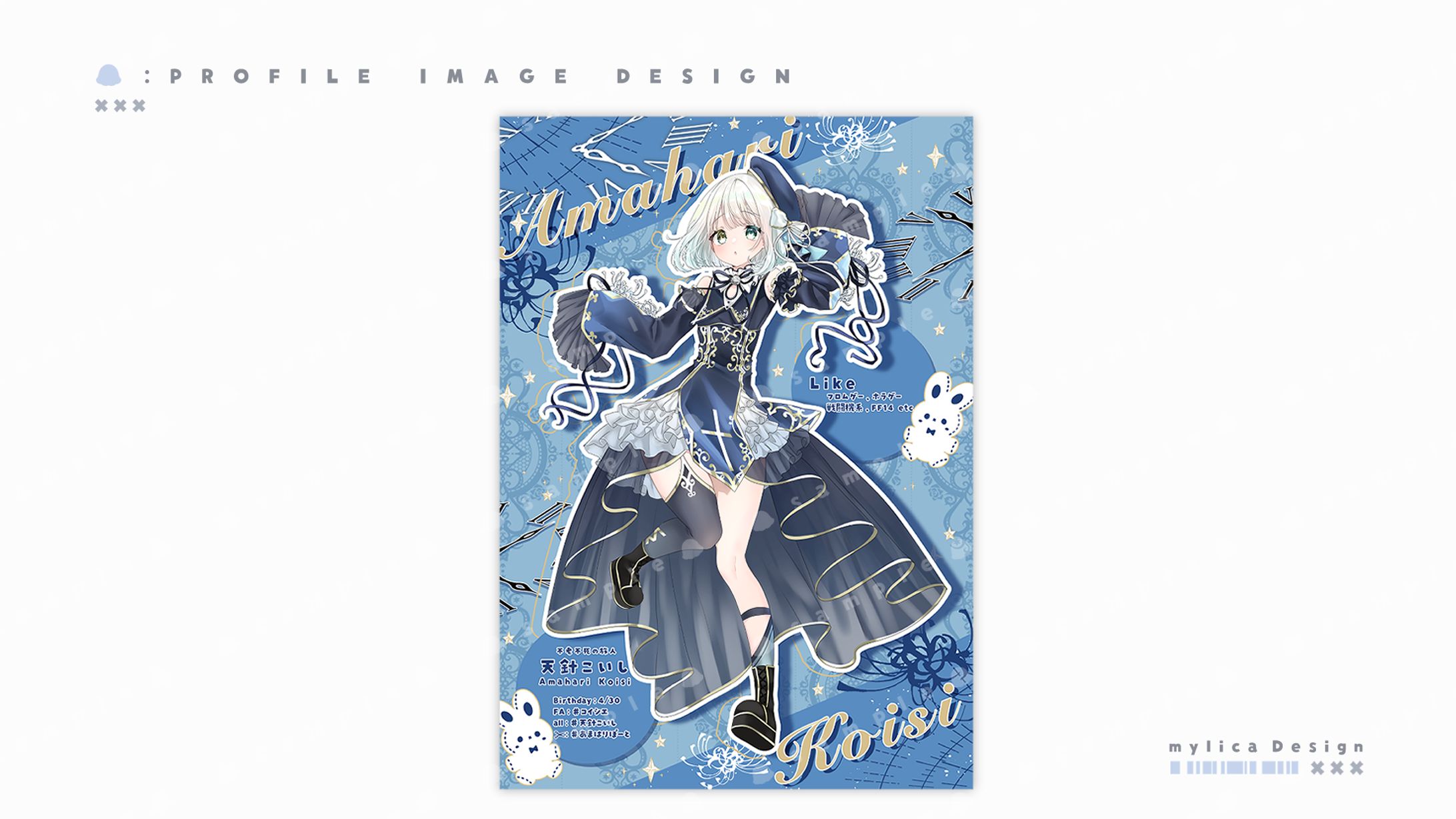 天針こいし / PROFILE IMAGE DESIGN-1