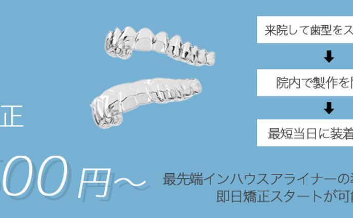 【練習】架空のマウスピース矯正のバナー広告