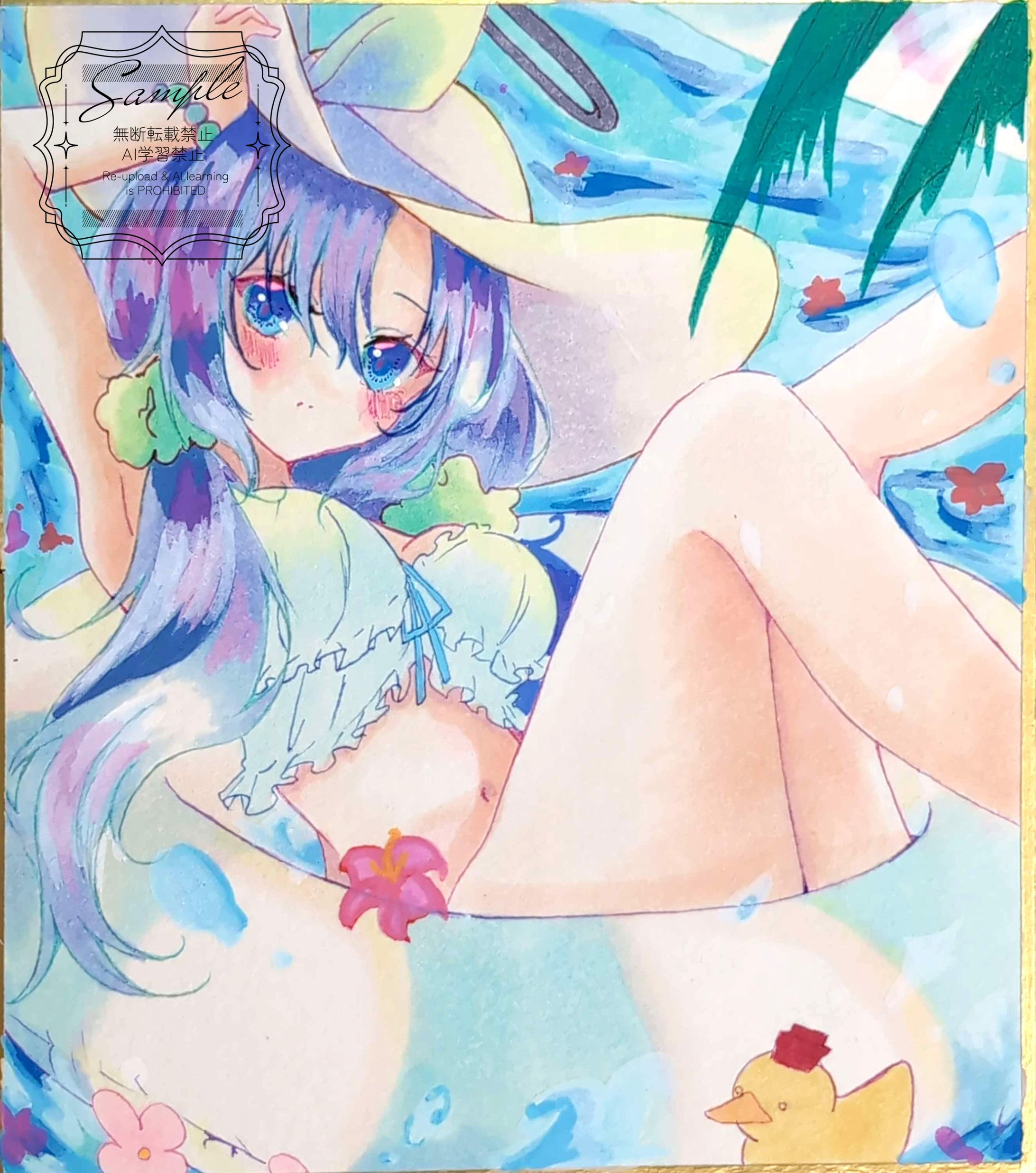 二次創作　水着早瀬ユウカちゃん-1