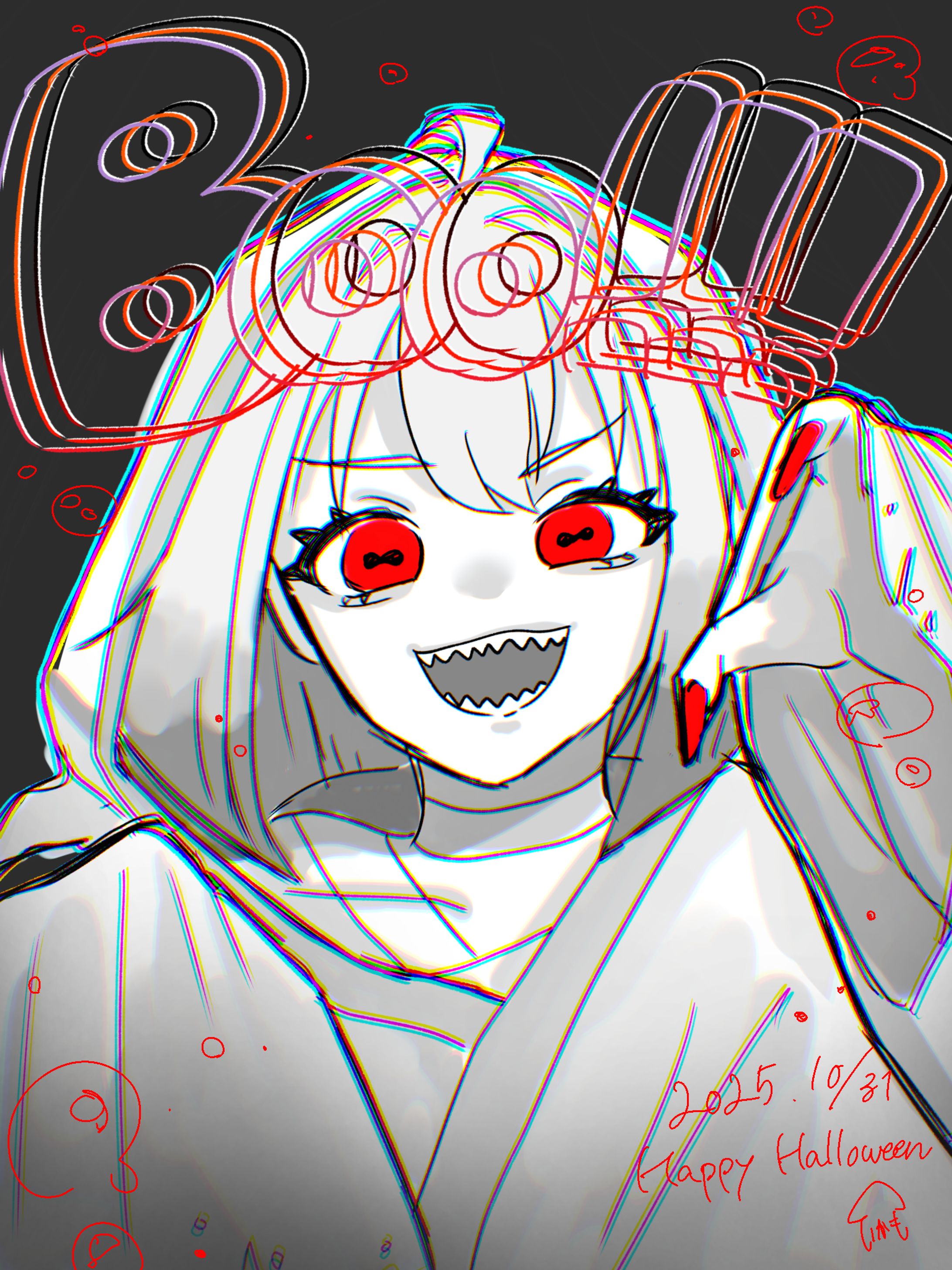 ハロウィン一枚絵　蛍灯路いかも-1