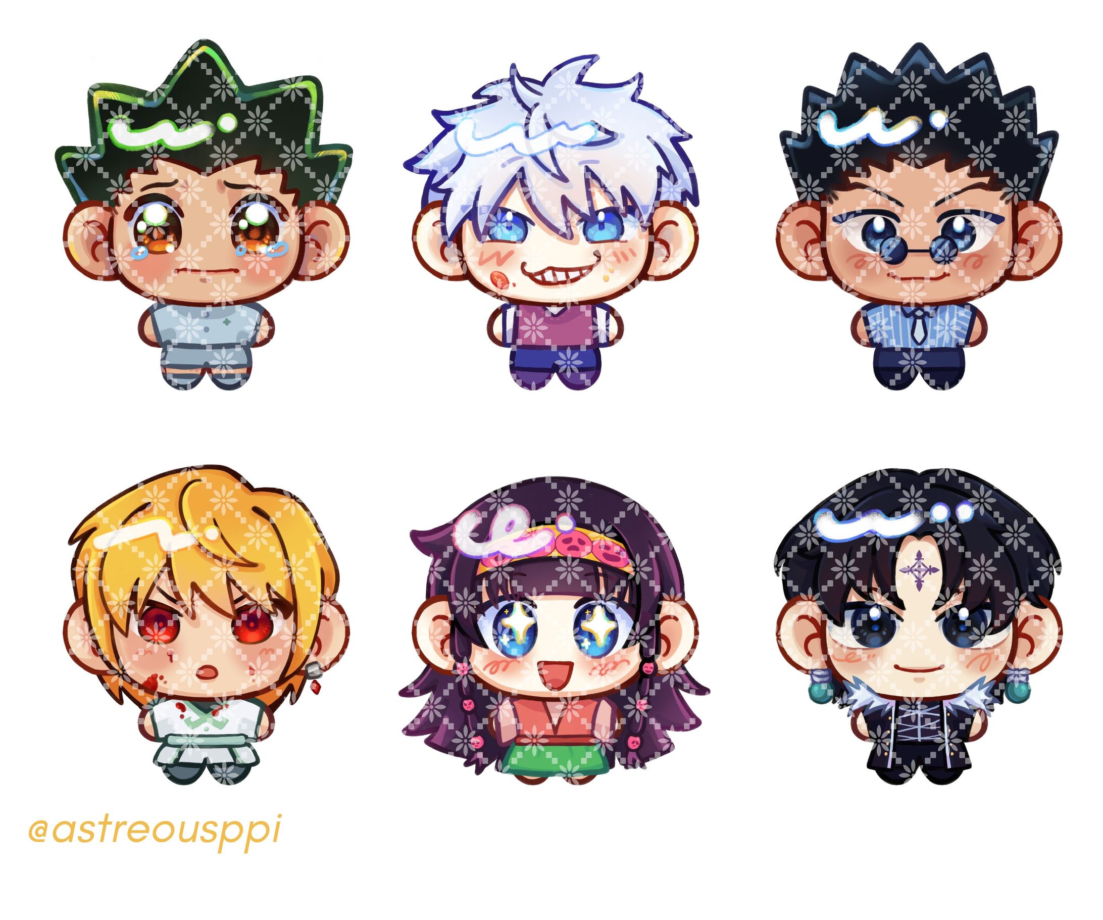 Gummy Style Sticker Hunter x Hunter Characters-1