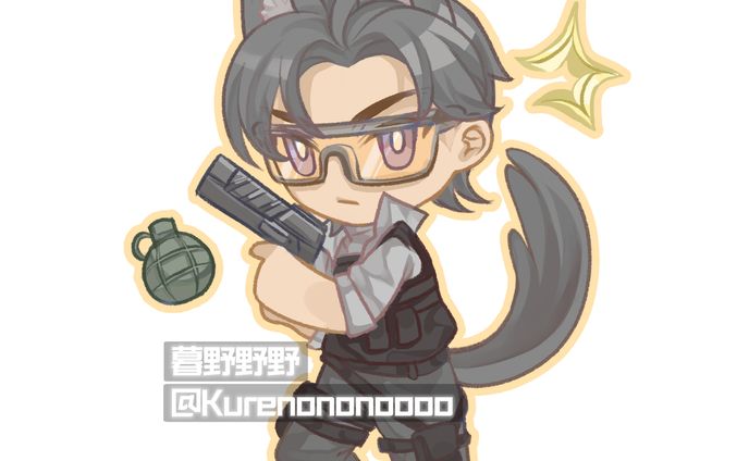 Chibi character Illustration