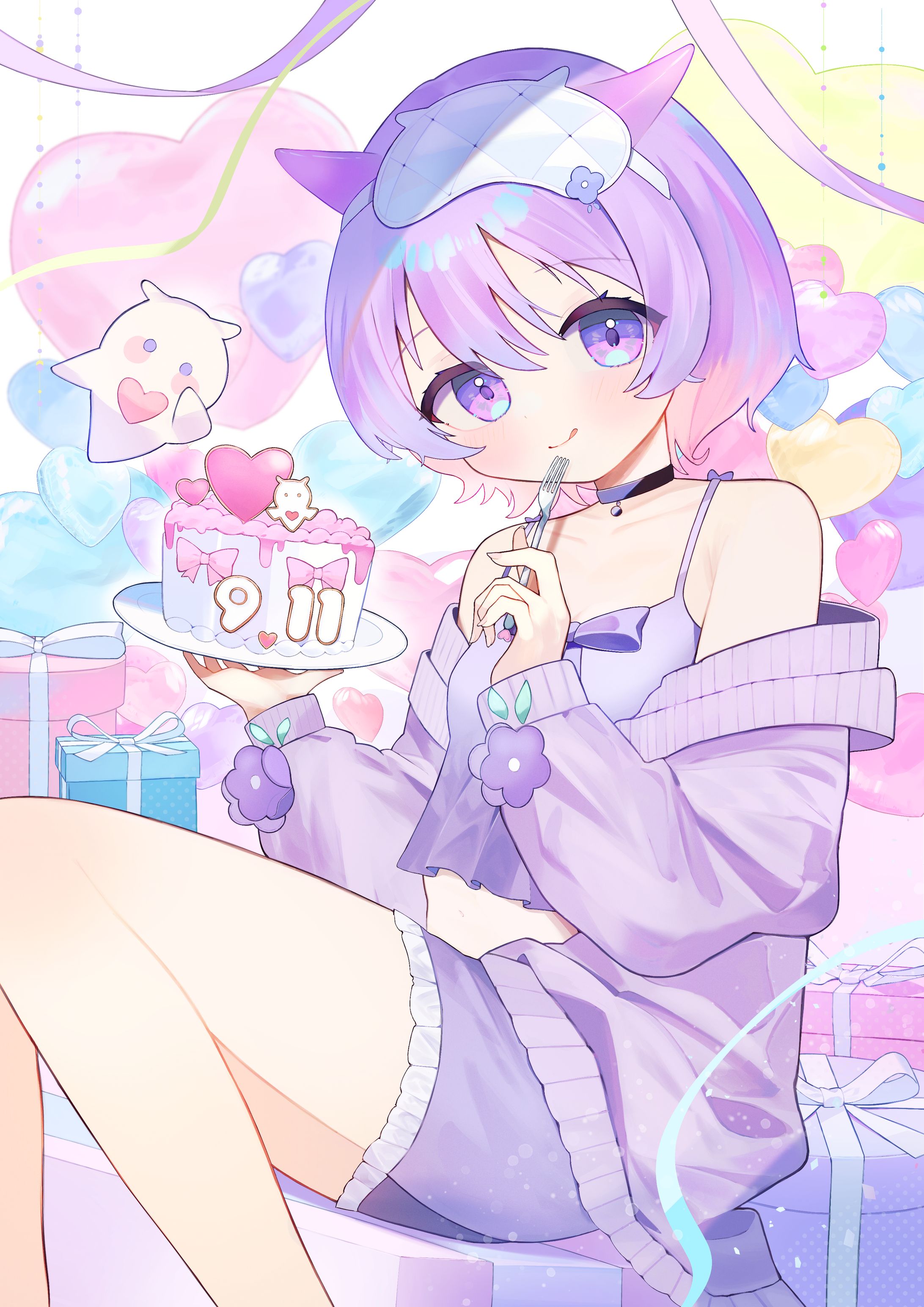 Vtuber夢ぷかりさま　生誕記念イラスト-1