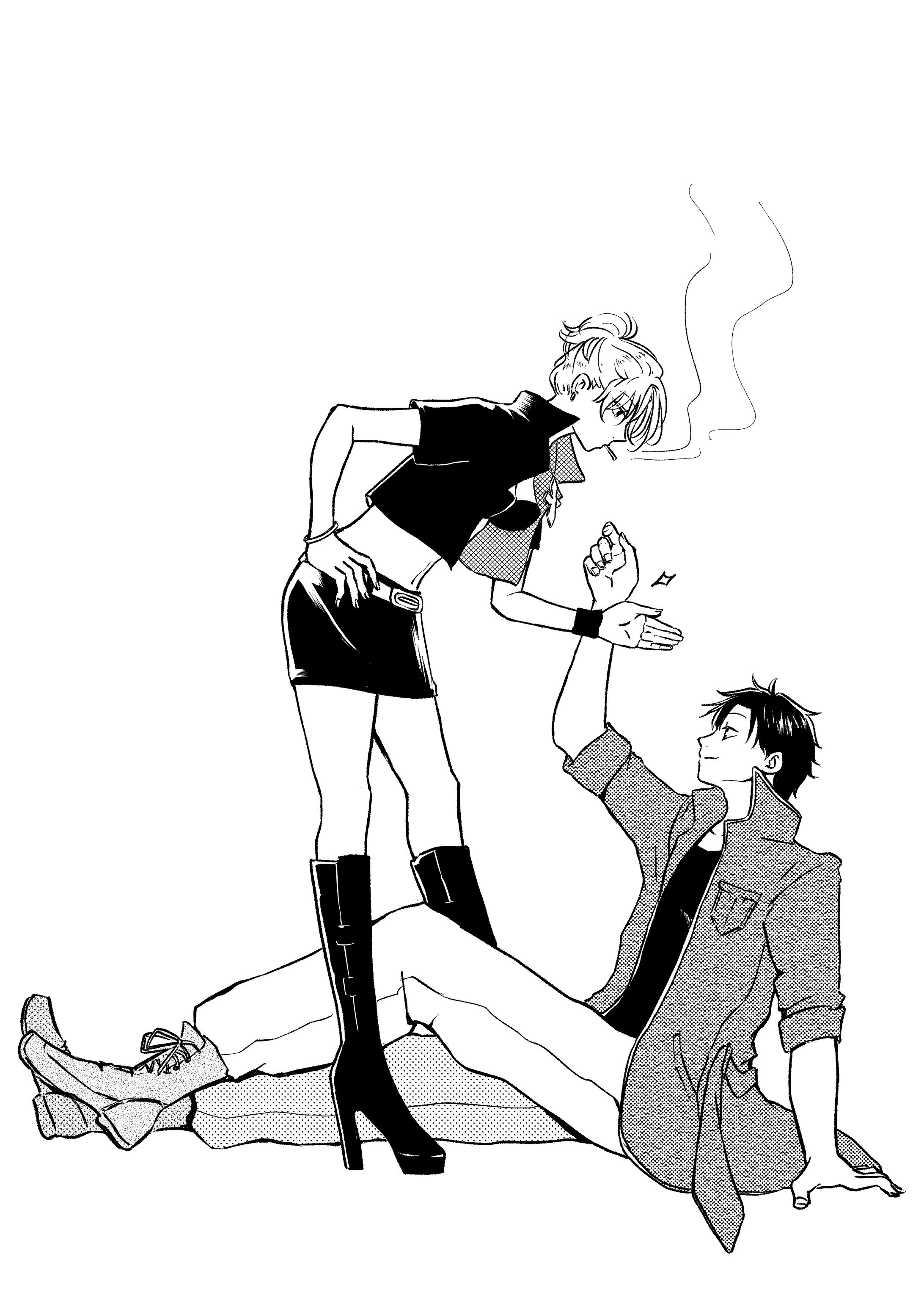キャラクターイラスト・立ち絵・ラフ-1